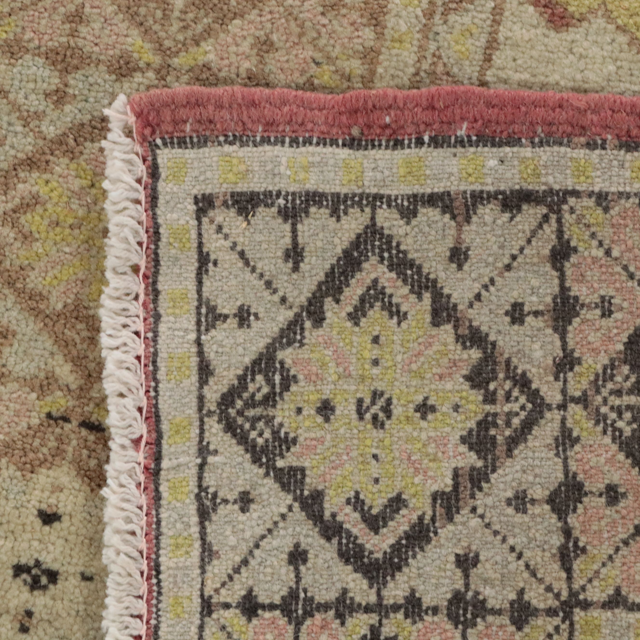 2'9 x 9'6 Hand-Knotted Turkish Anatolian Carpet Runner
