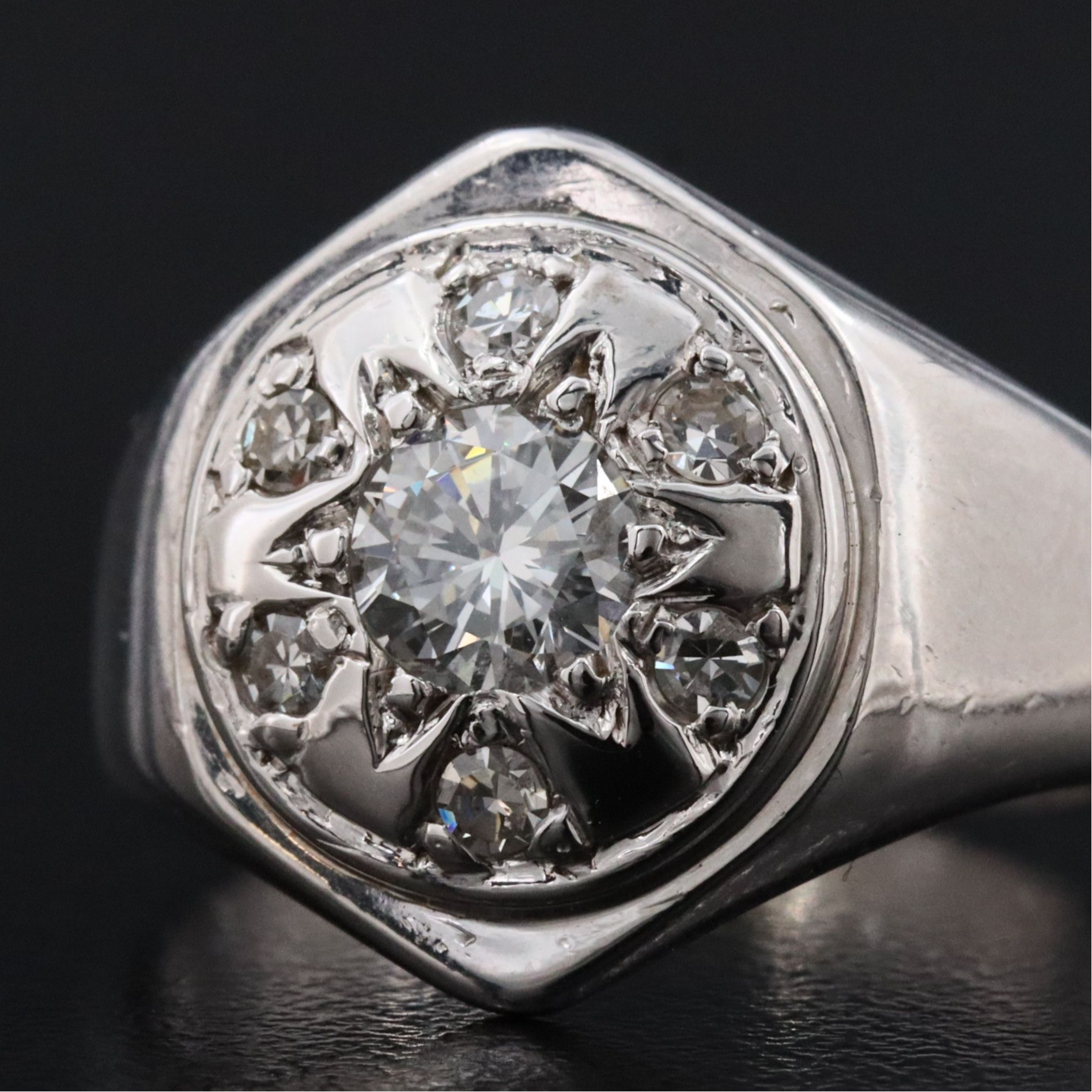 Vintage 14K 0.64 CTW Diamond Ring