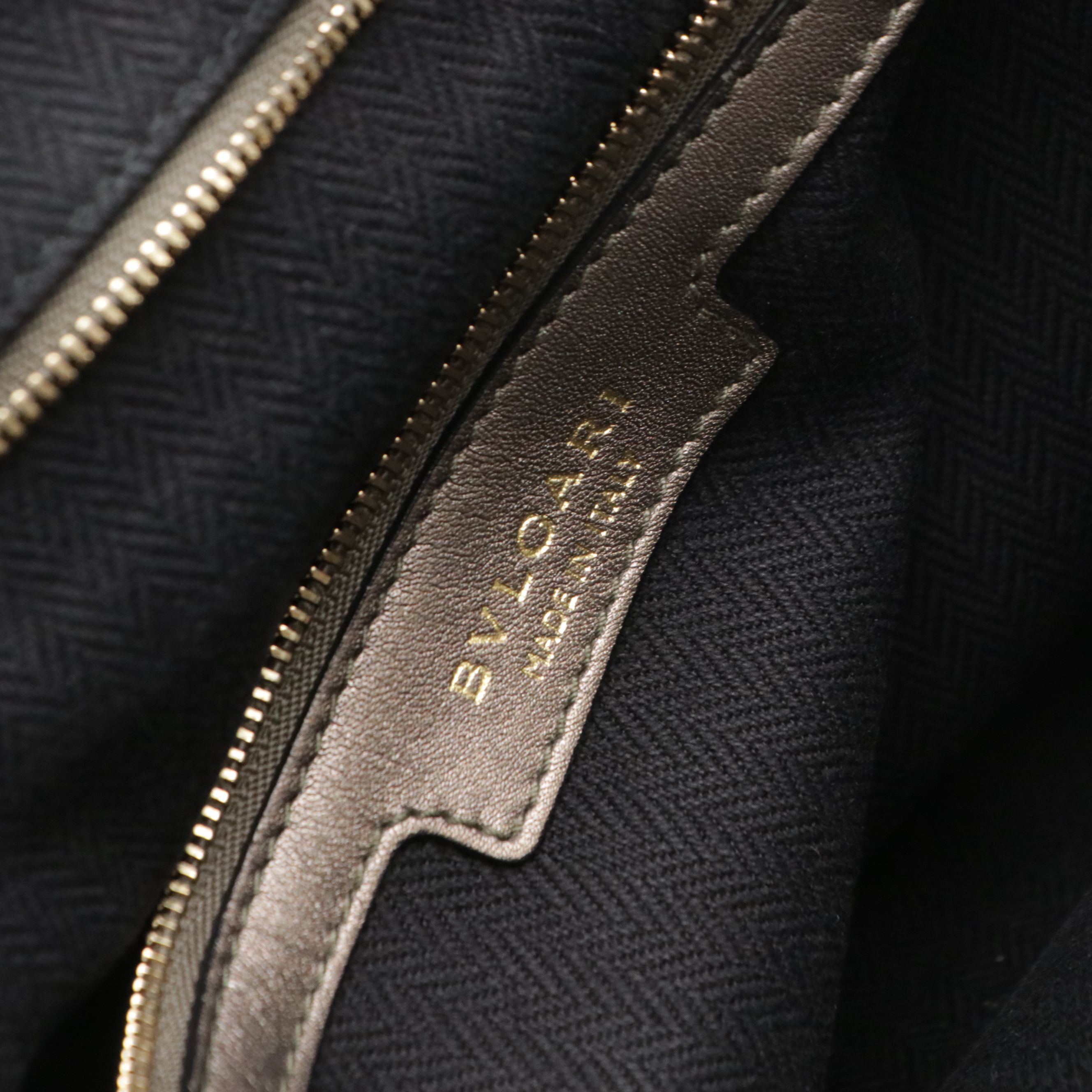 BVLGARI Chandra Shoulder Bag in Quilted Metallic Leather