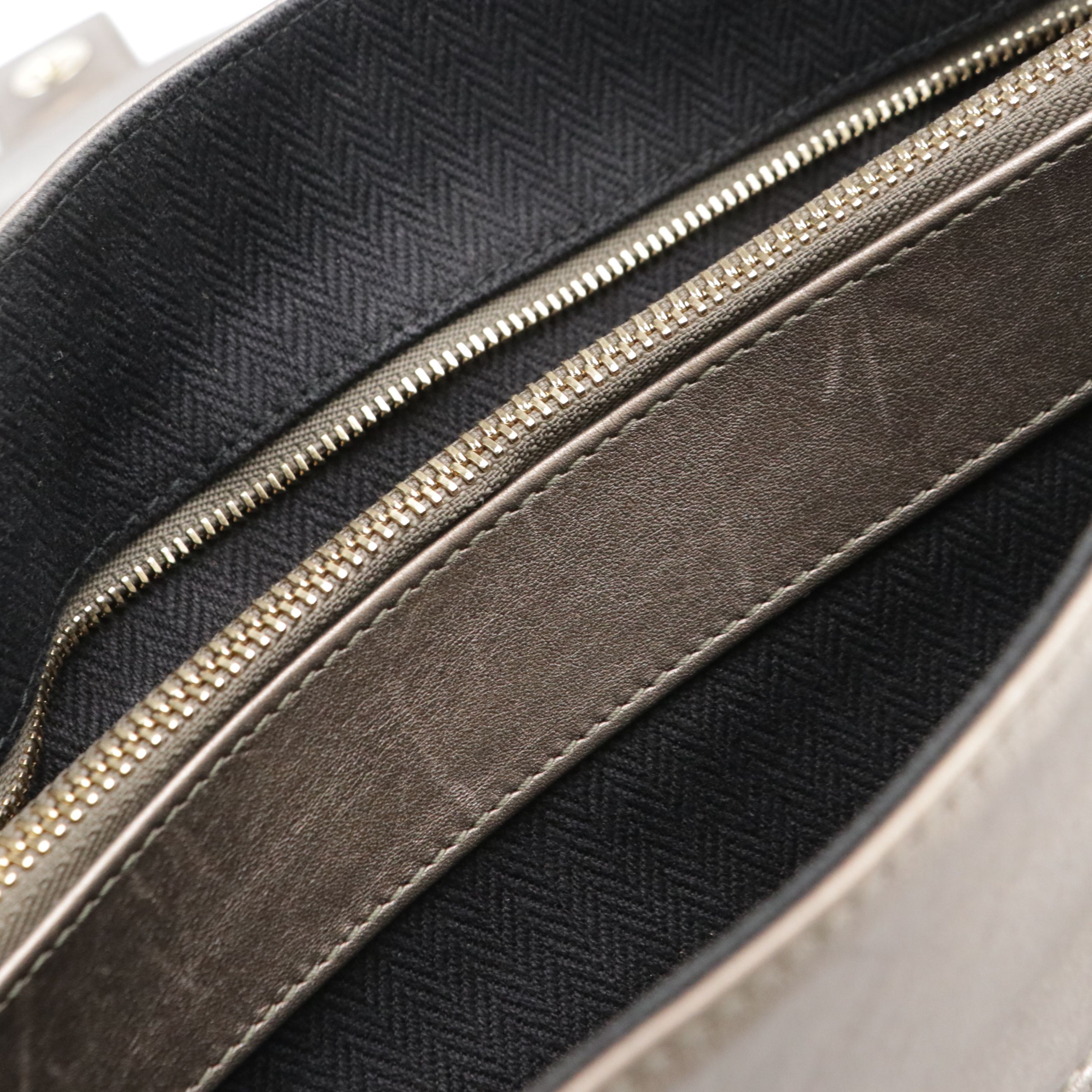 BVLGARI Chandra Shoulder Bag in Quilted Metallic Leather