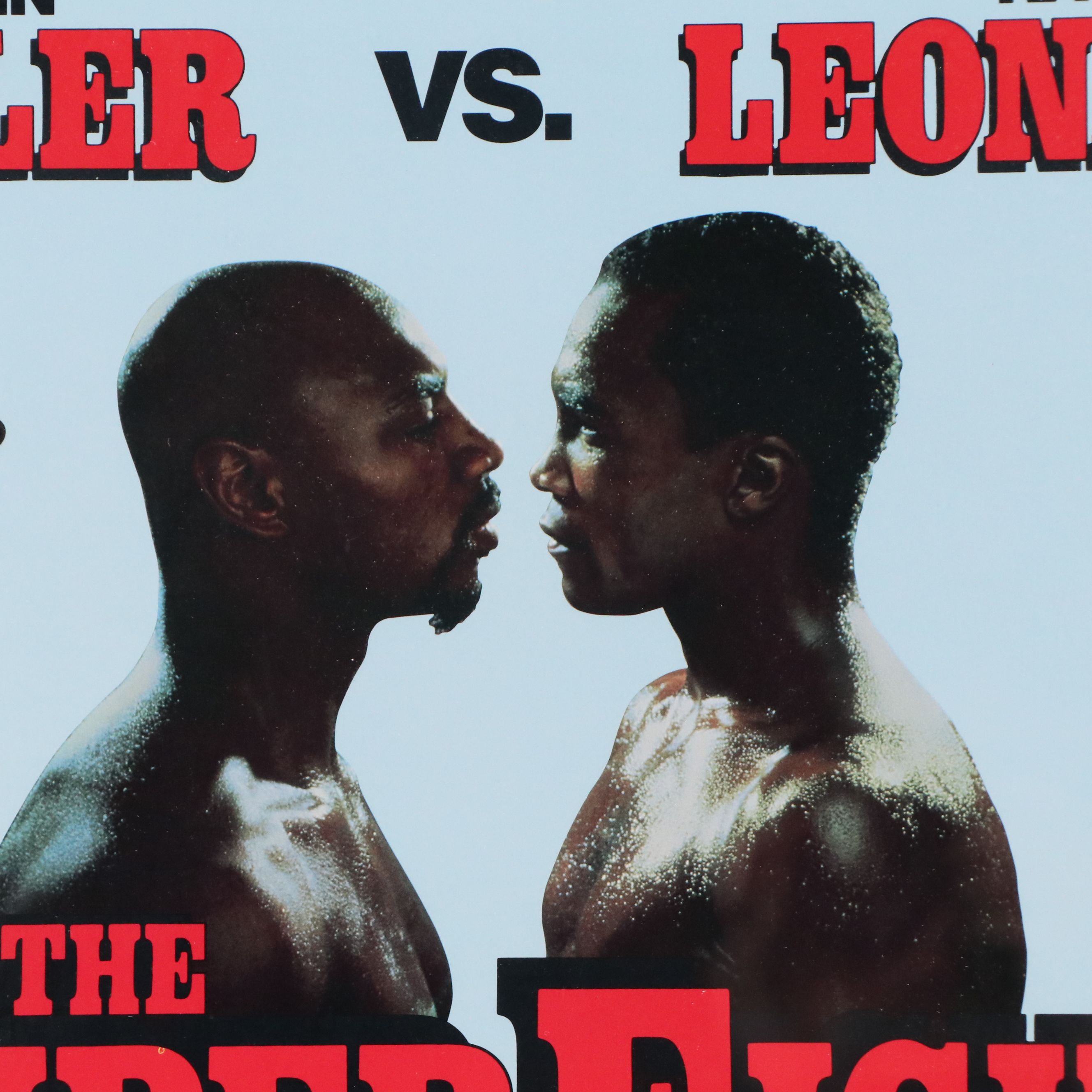 Offset Lithograph Poster for "The Super Fight - Hagler vs. Leonard," 1987