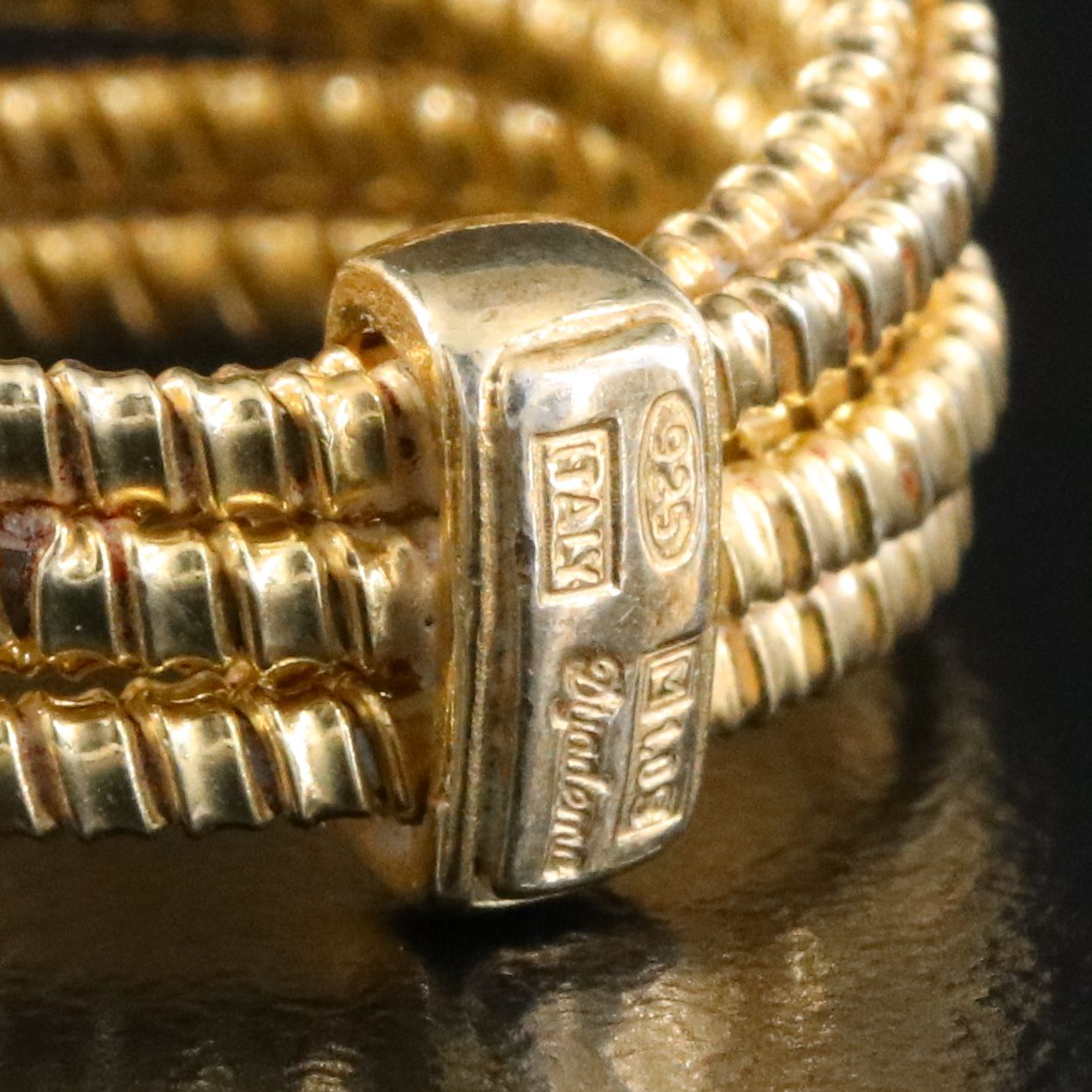 Italian Sterling CZ Multi Band Ring