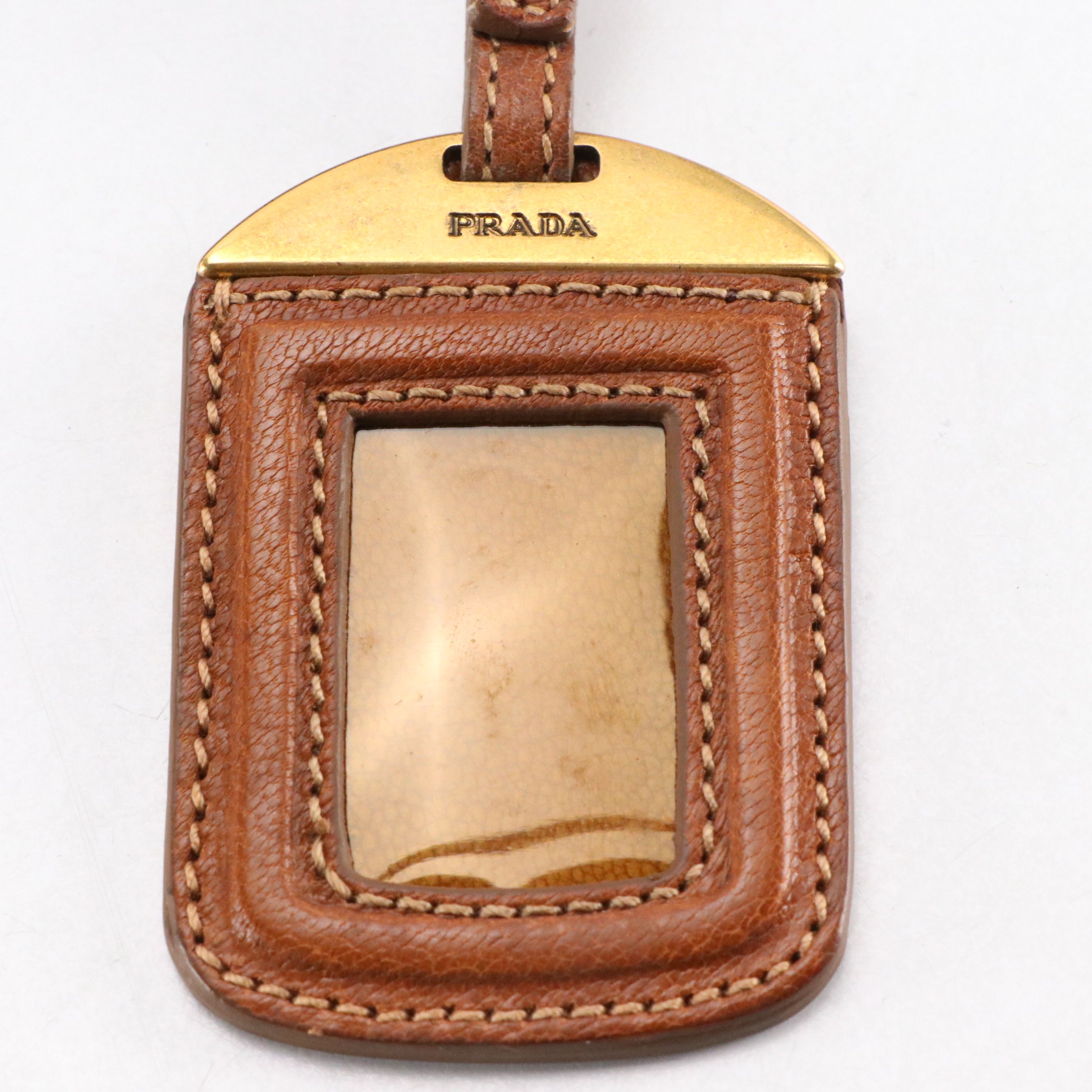 Prada Brown Jacquard Logo Canvas and Leather Crossbody Bag
