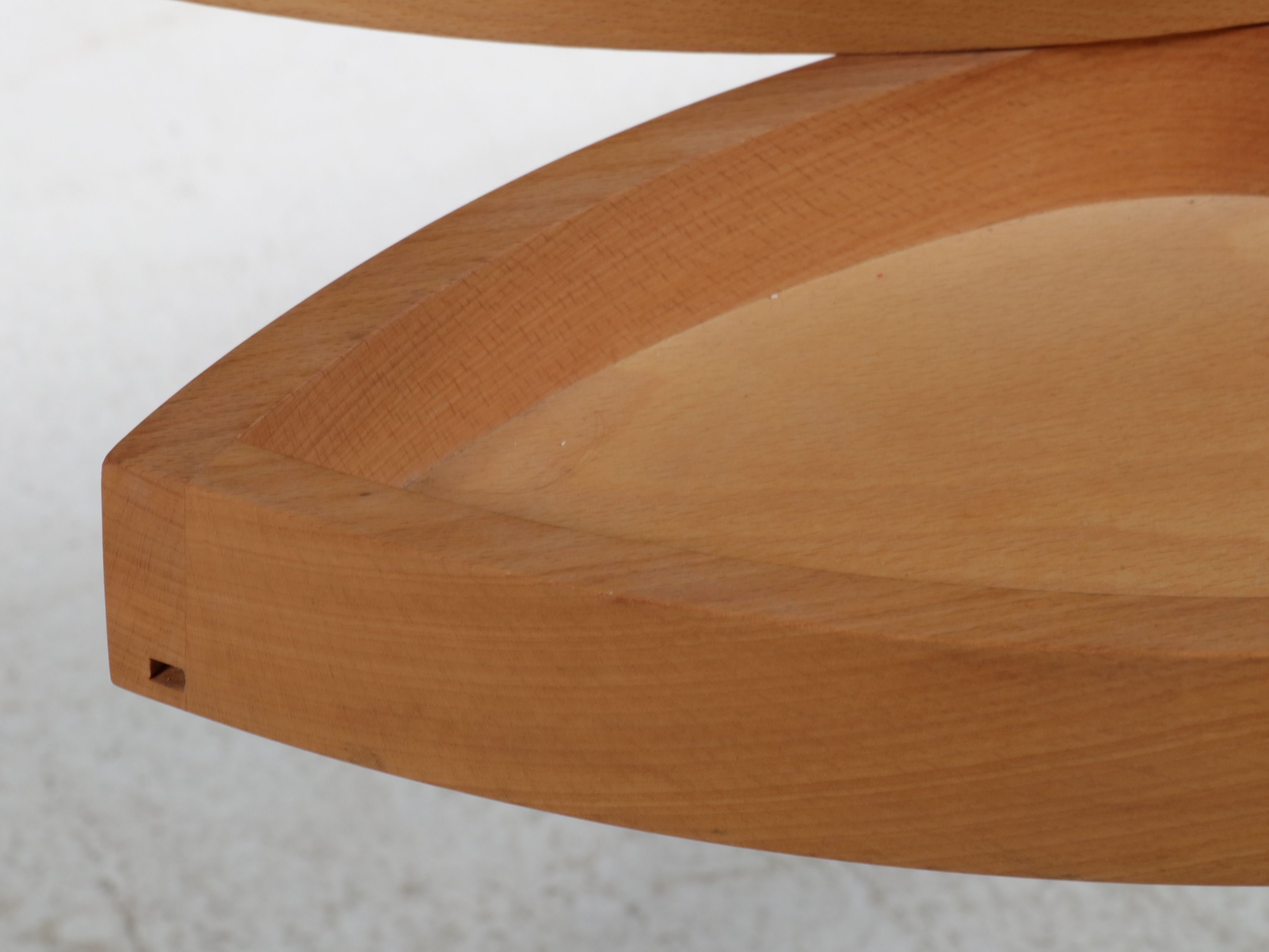 Postmodern Glass and Maple Console Table, Late 20th Century