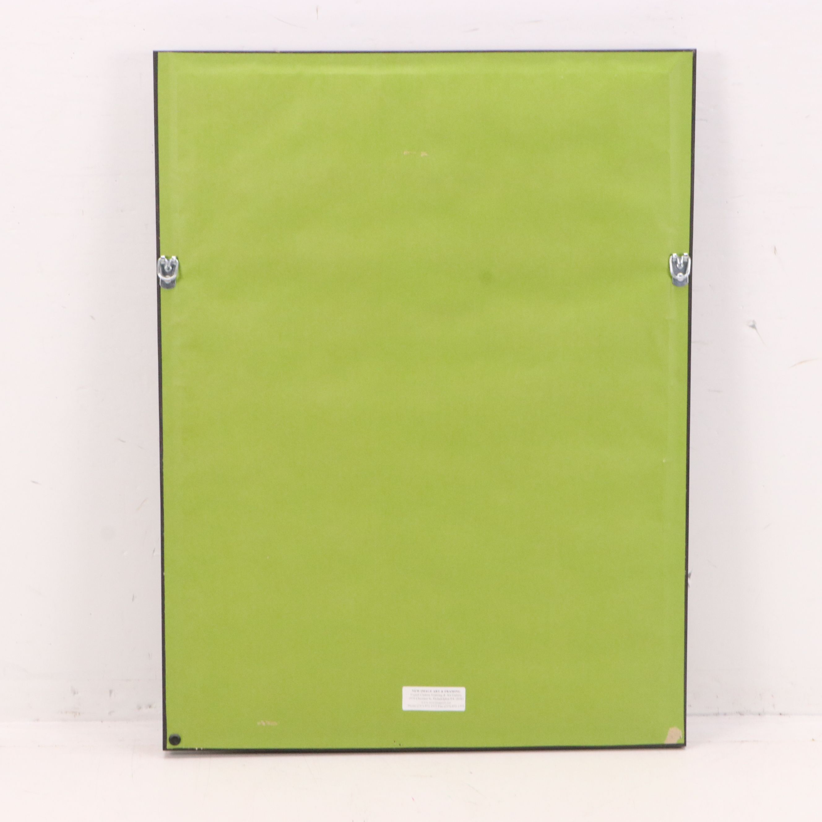 European School Hand-Painted Ceramic Wall Plaque, Circa 1970