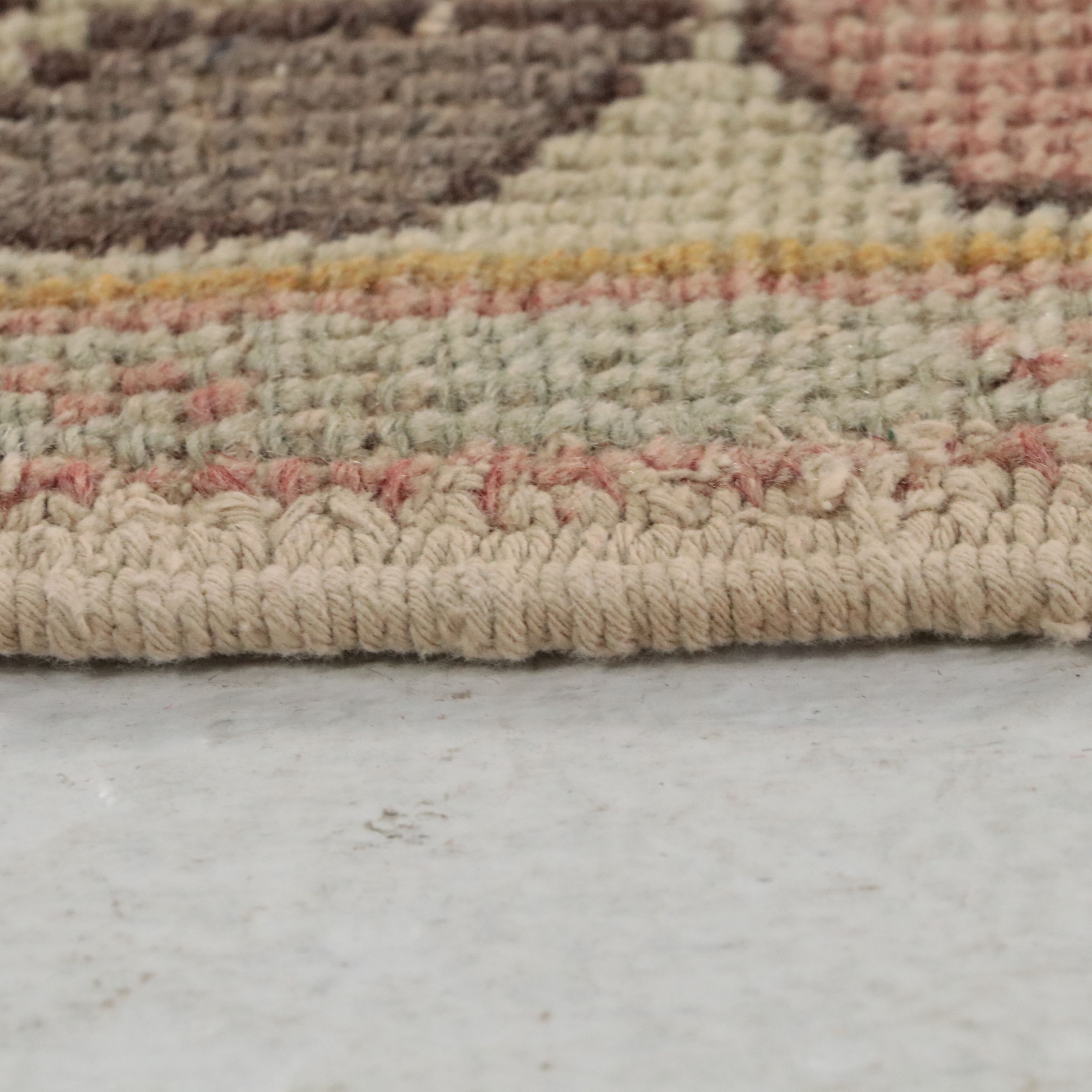 4'1 x 8'6 Hand-Knotted Turkish Anatolian Area Rug