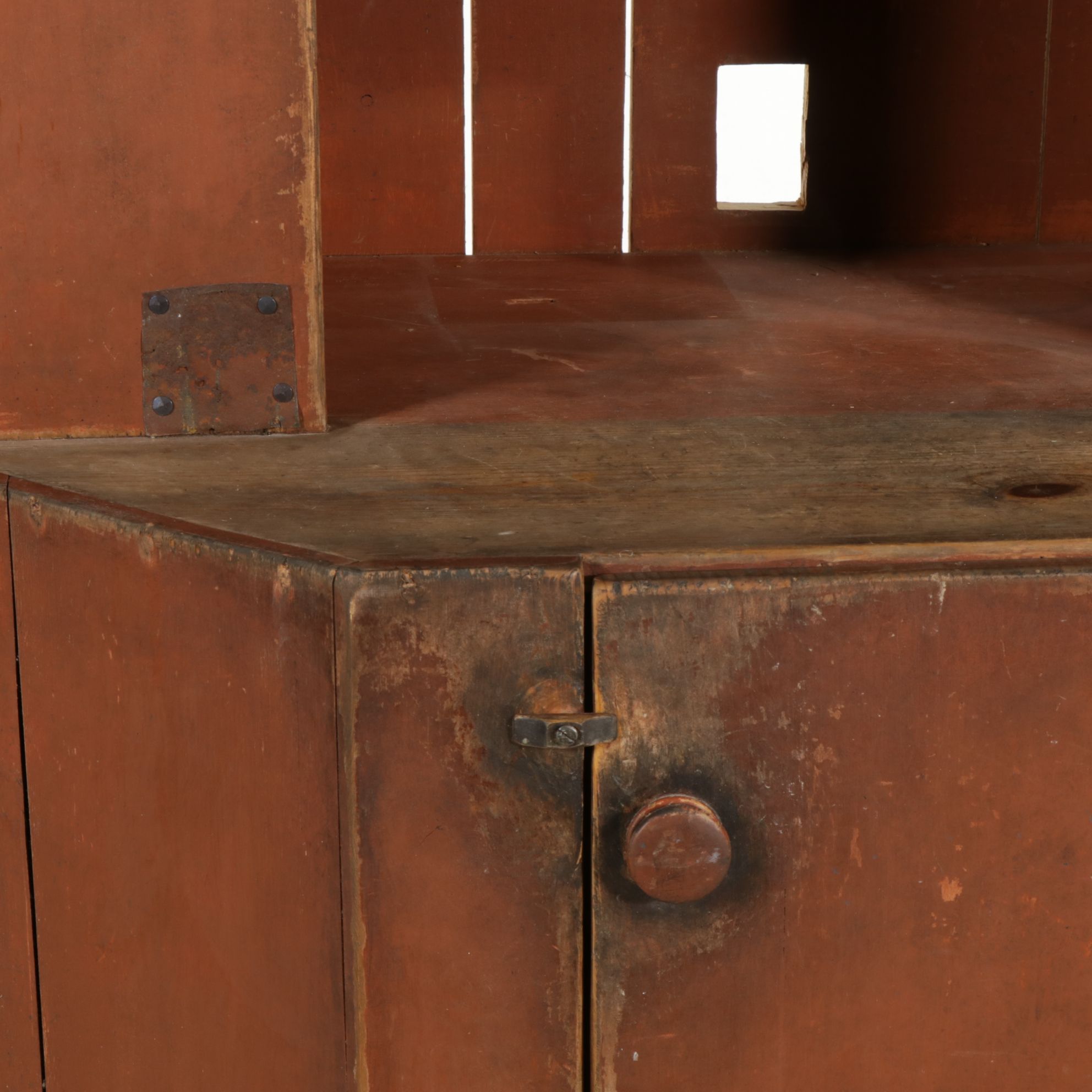 DS Whims Primitive Painted Pine Corner Cabinet, 2008