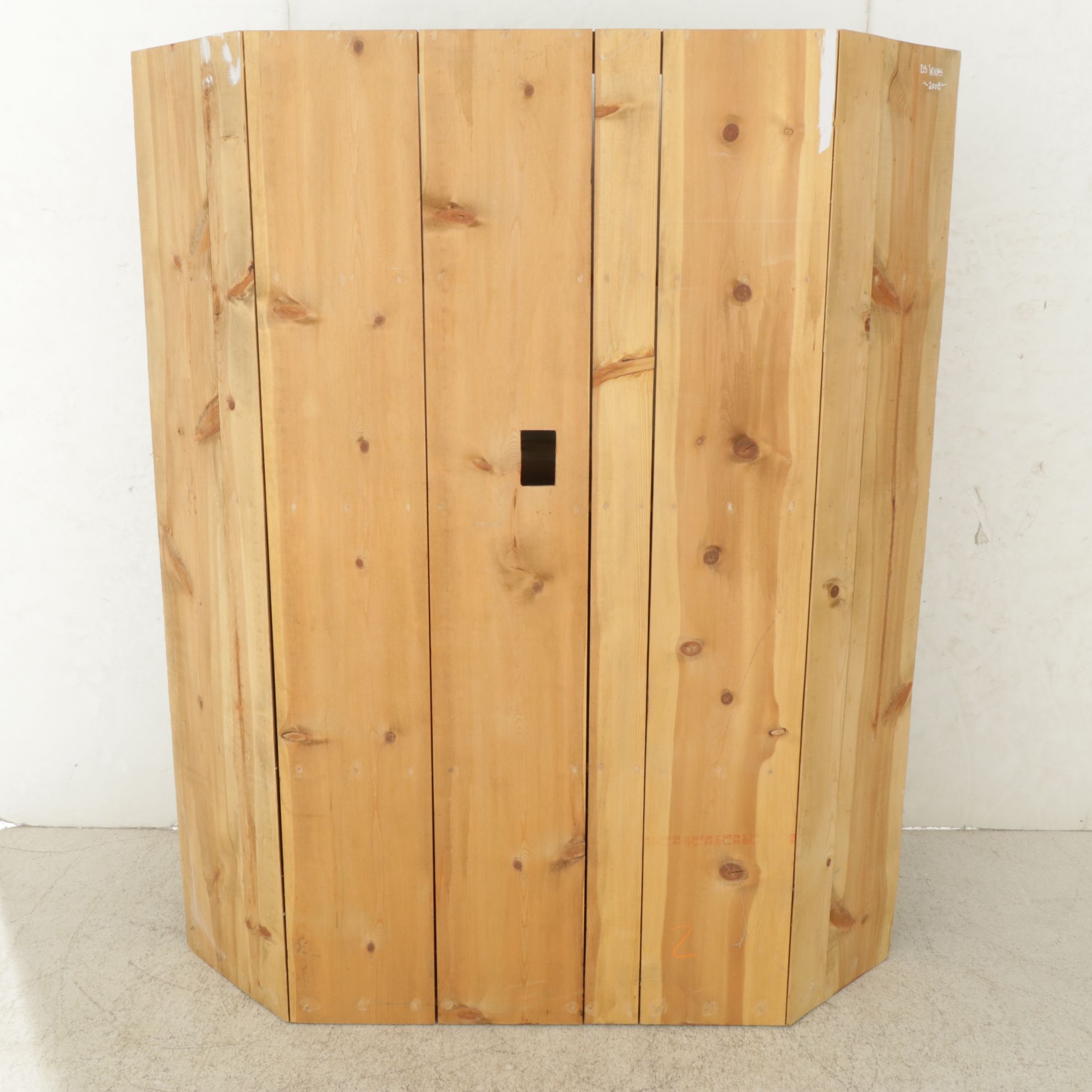 DS Whims Primitive Painted Pine Corner Cabinet, 2008