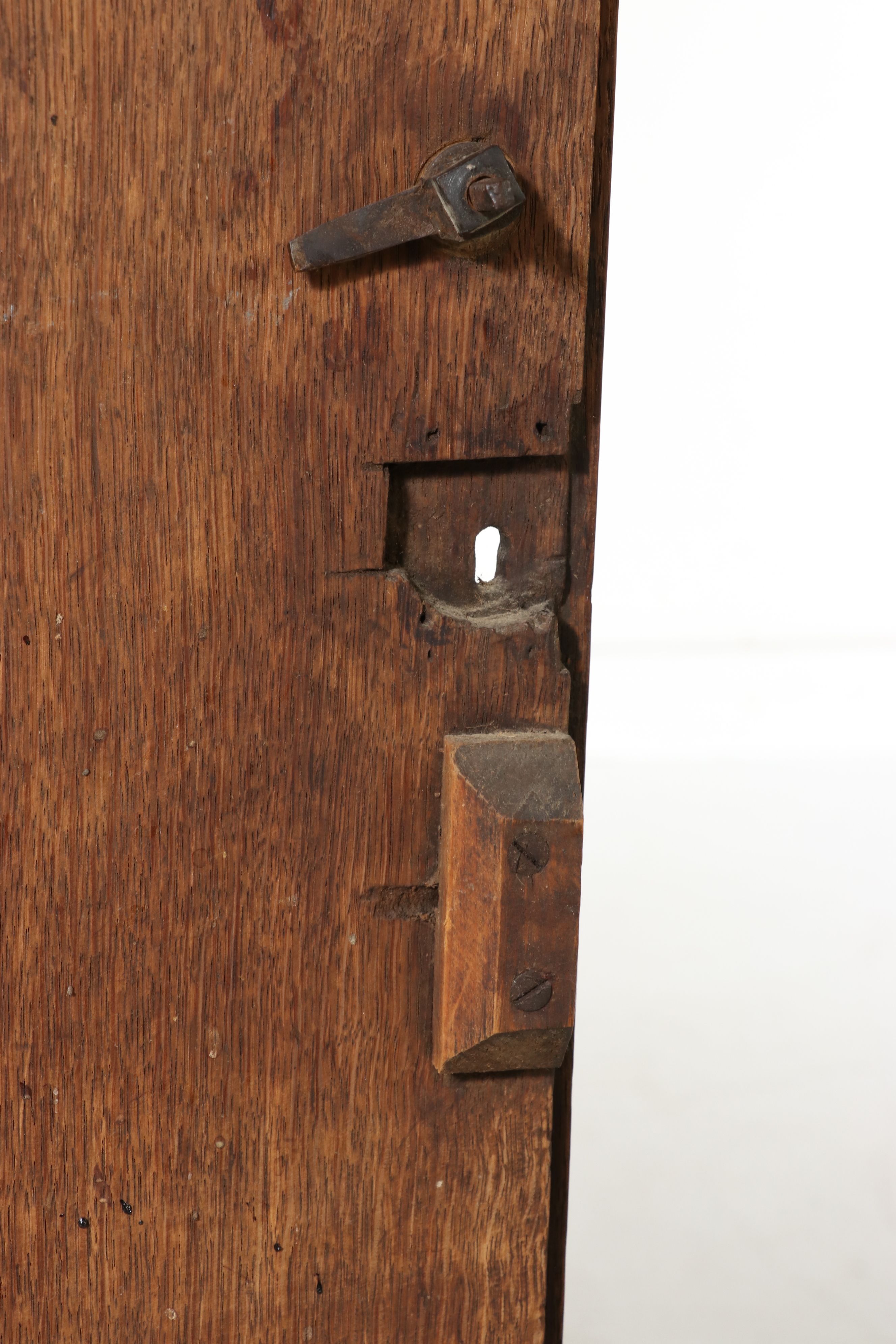 Samuel Lawson "Kighley" English Regency Oak and Walnut Longcase Clock, 18th C.