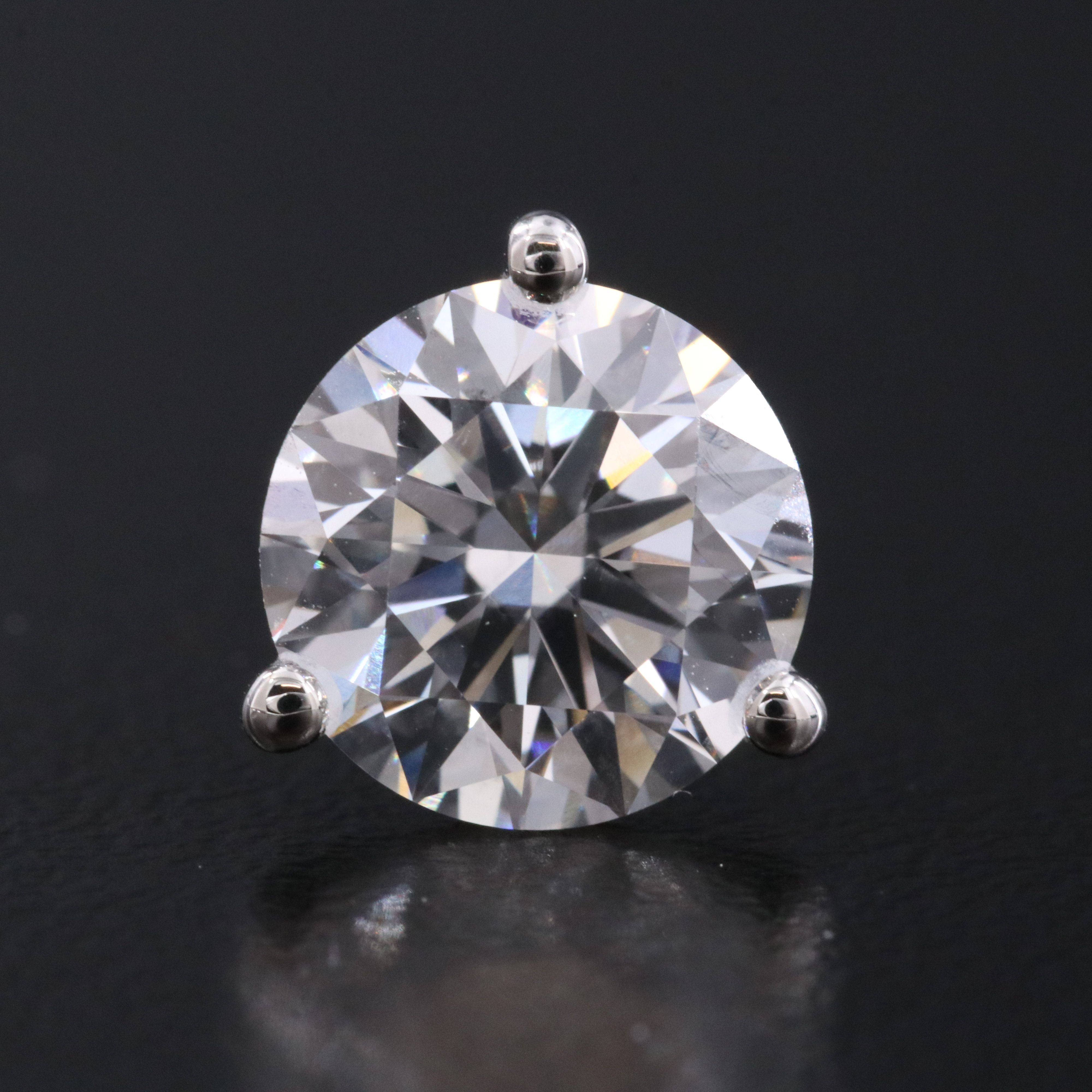 Platinum 5.10 CTW Lab Grown Diamond Stud Earrings with IGI Report