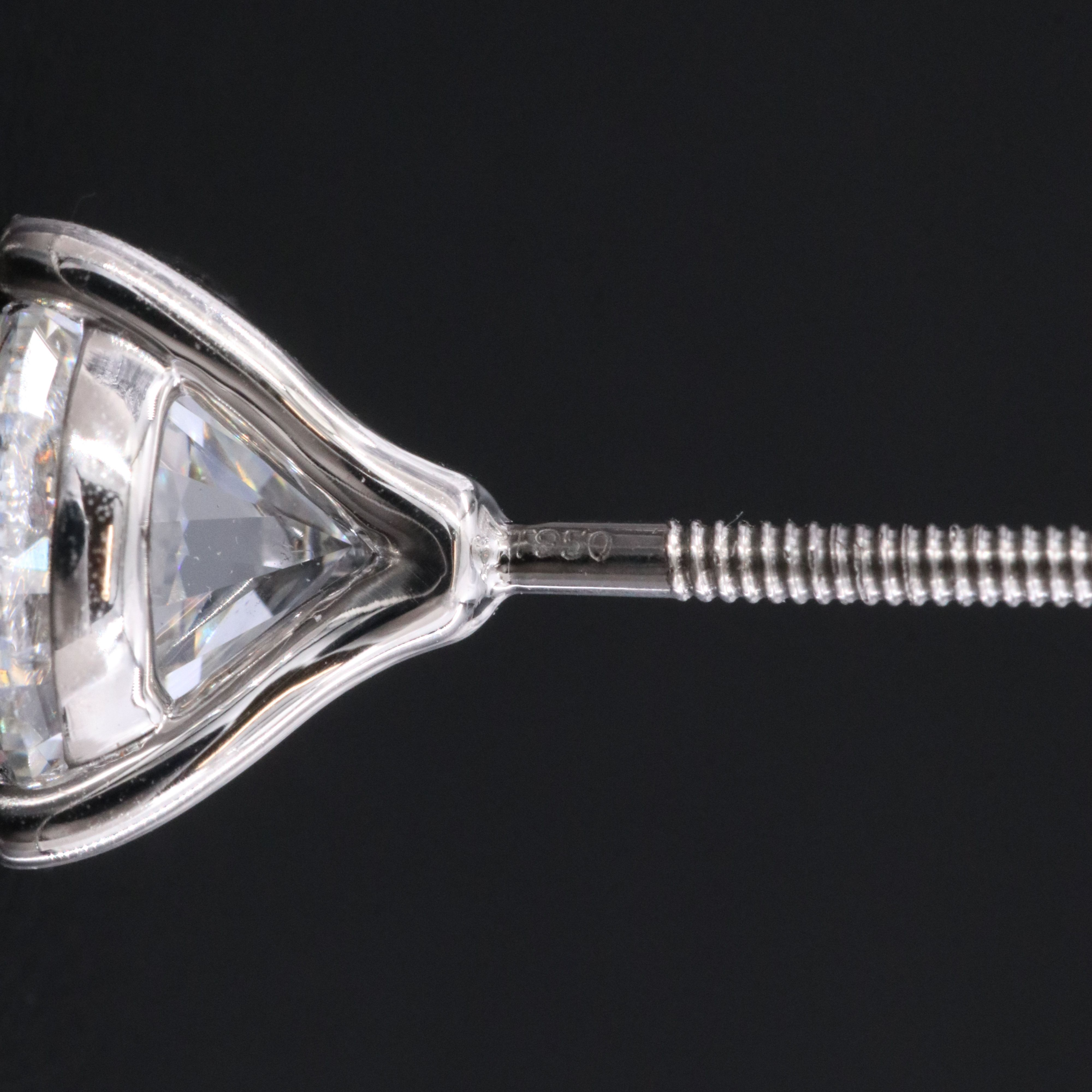 Platinum 5.10 CTW Lab Grown Diamond Stud Earrings with IGI Report