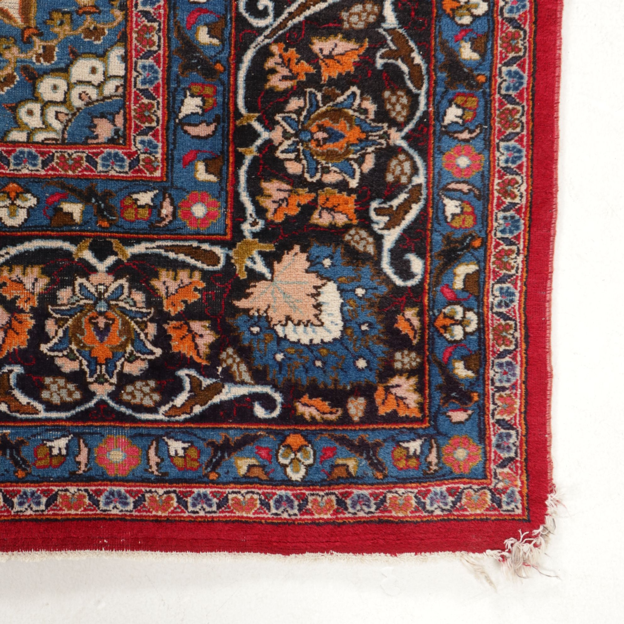 9'10 x 13'2 Hand-Knotted Persian Isfahan Room Sized Rug