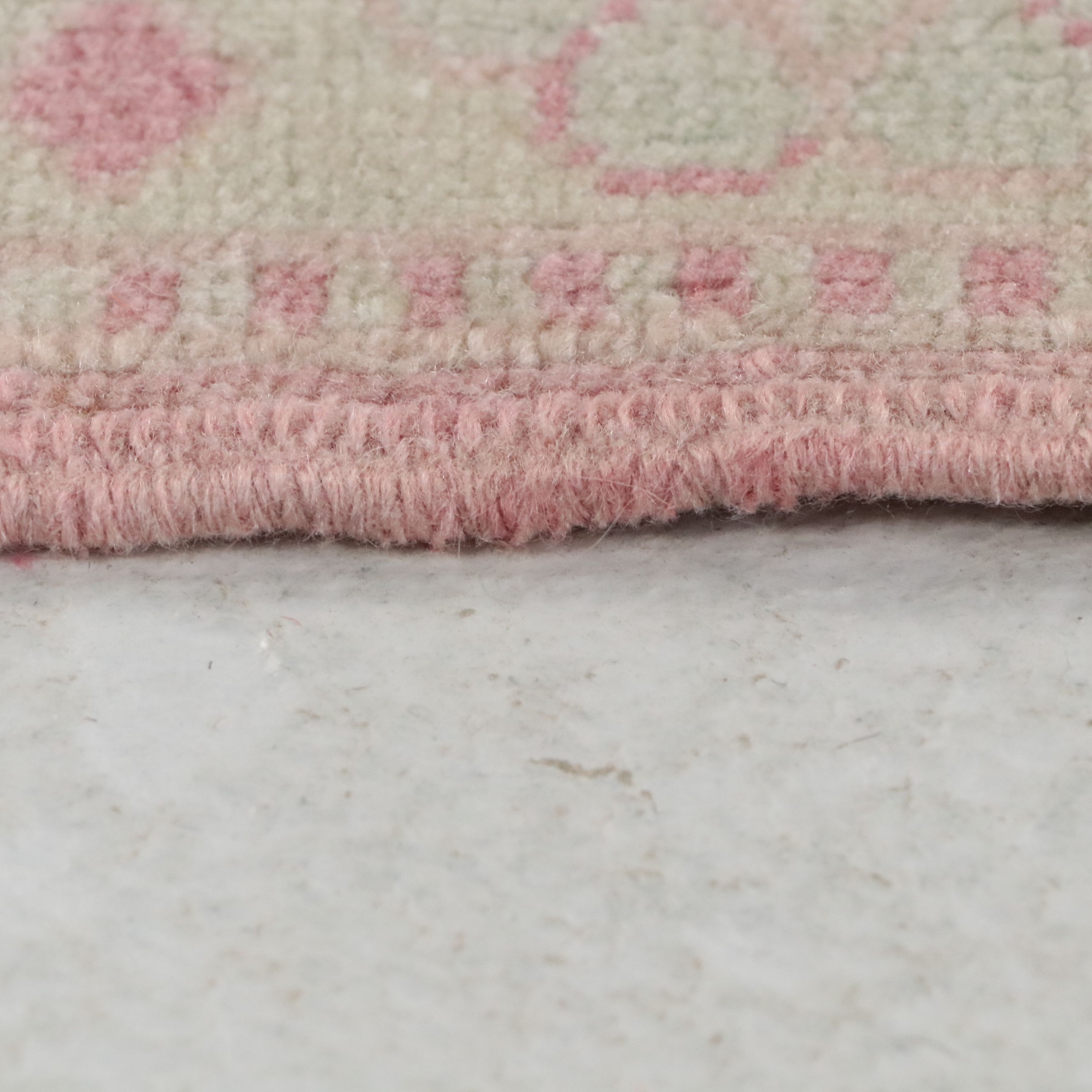 2'8 x 6'7 Hand-Knotted Turkish Oushak Carpet Runner