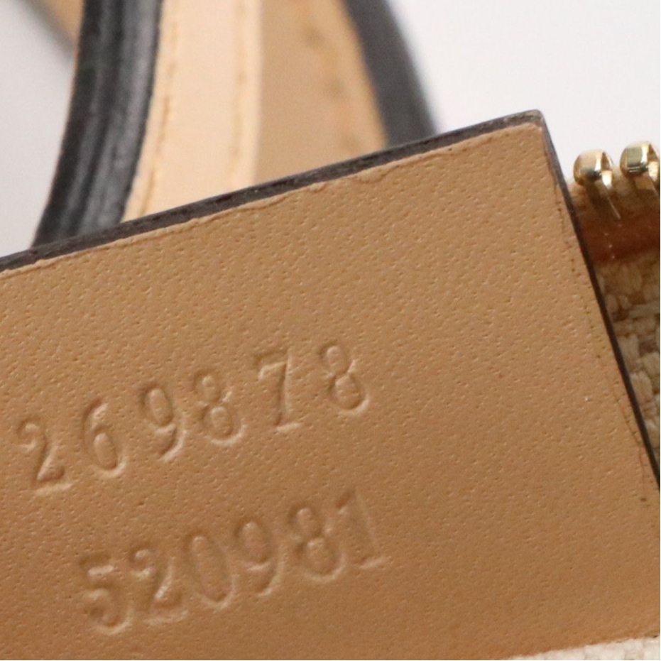 Gucci Signature Craft Tote Bag and Zip Pouch in GG Canvas and Blush/Tan Leather