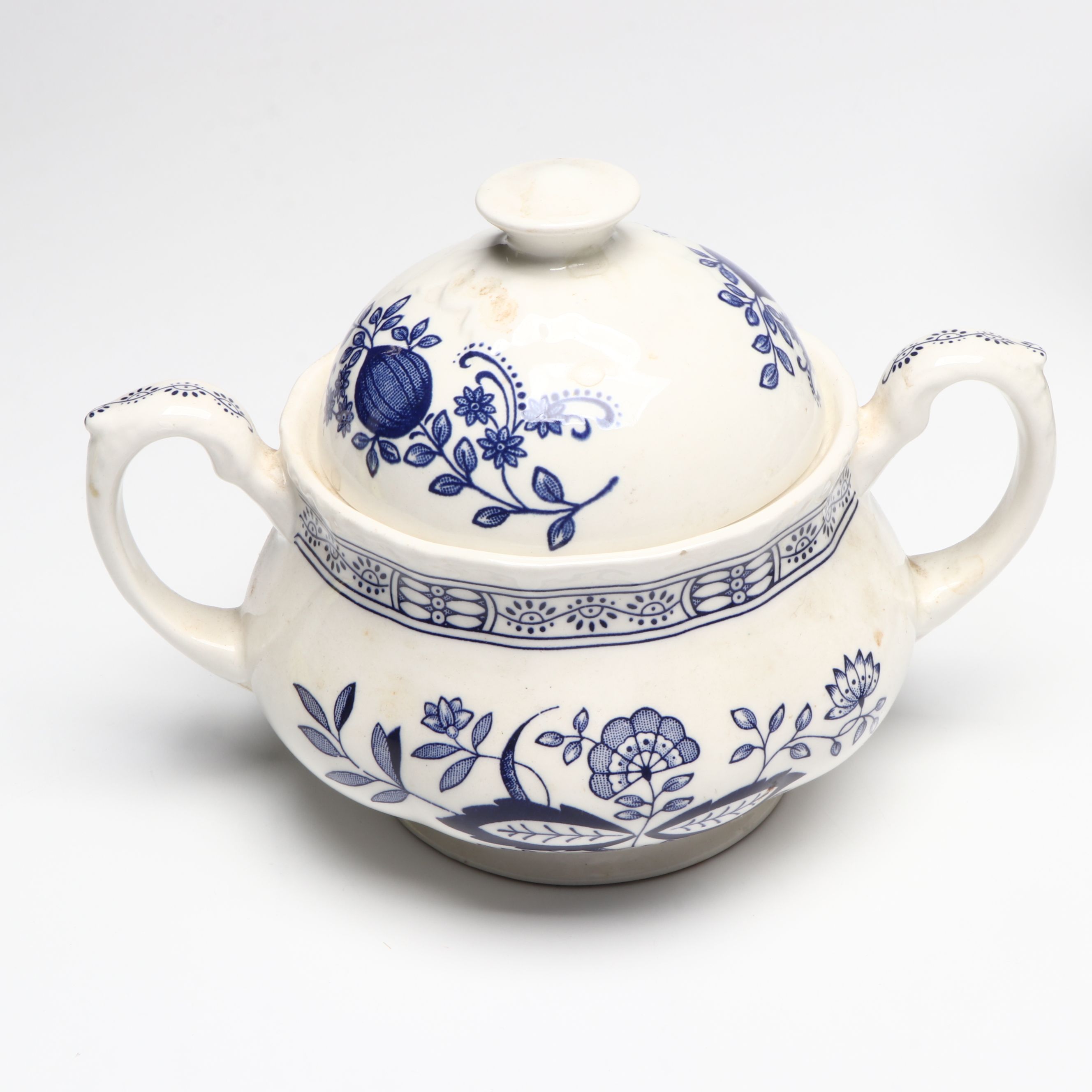 Wedgwood "Blue Heritage" with Adams "Sharon" Ceramic Dinnerware