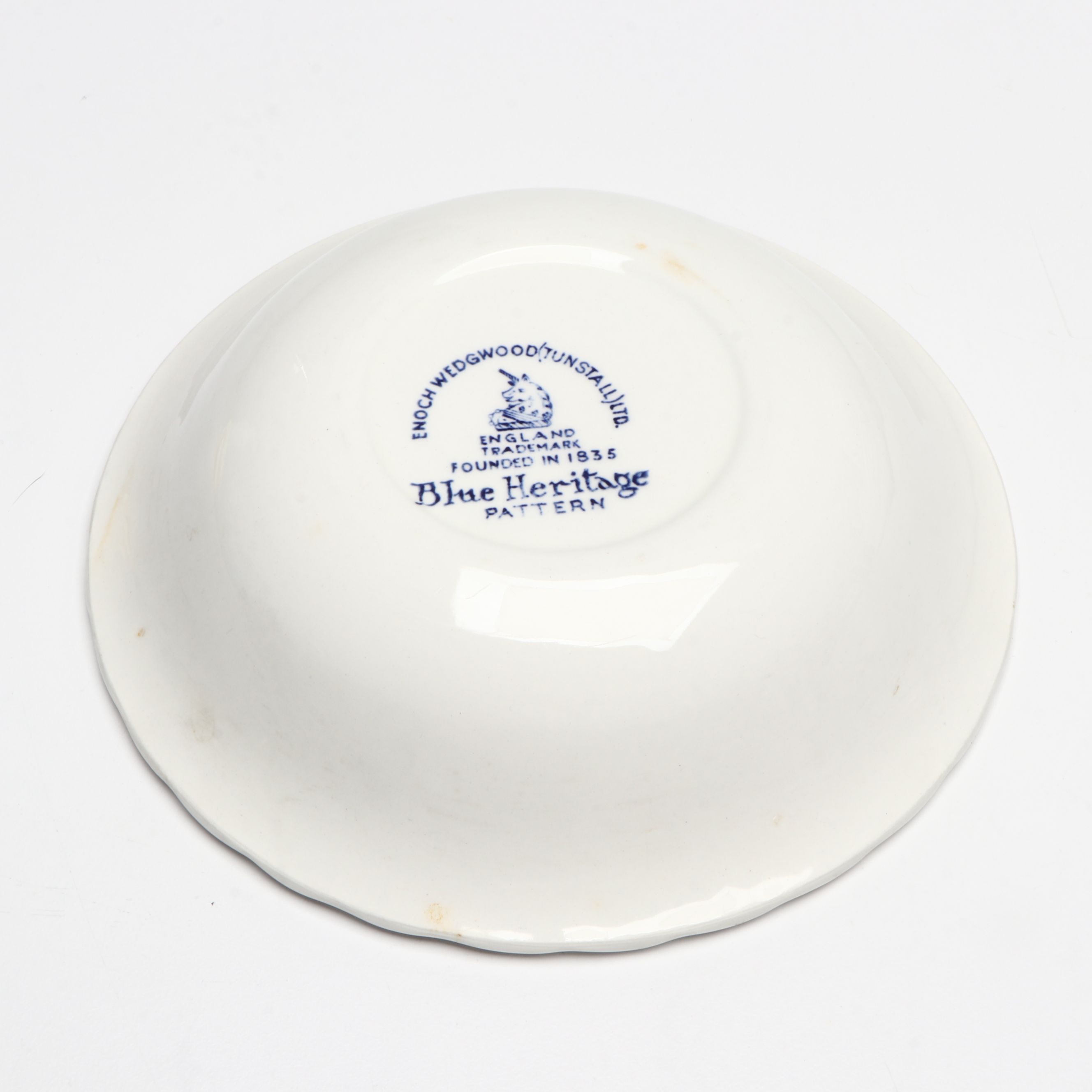 Wedgwood "Blue Heritage" with Adams "Sharon" Ceramic Dinnerware