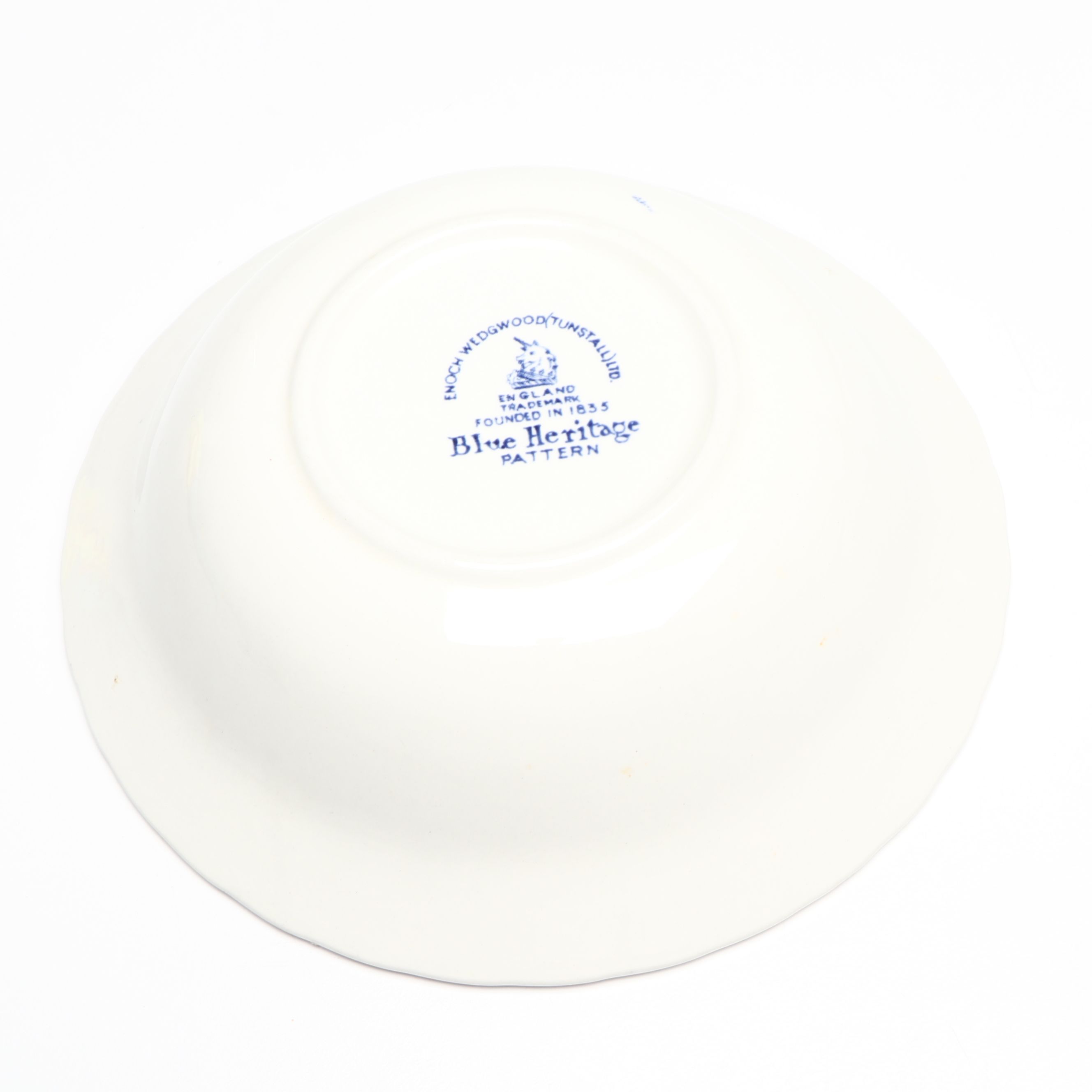 Wedgwood "Blue Heritage" with Adams "Sharon" Ceramic Dinnerware