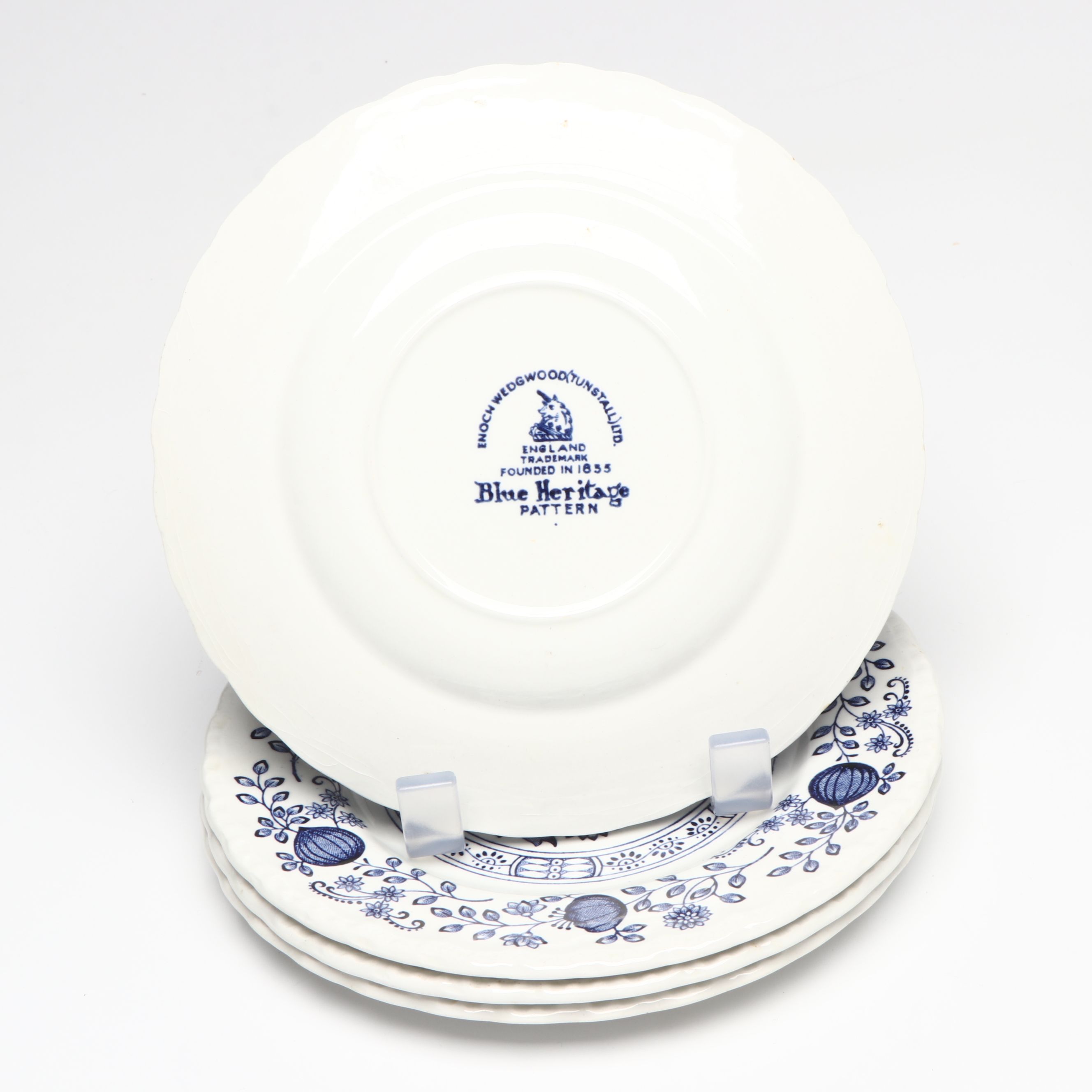 Wedgwood "Blue Heritage" with Adams "Sharon" Ceramic Dinnerware