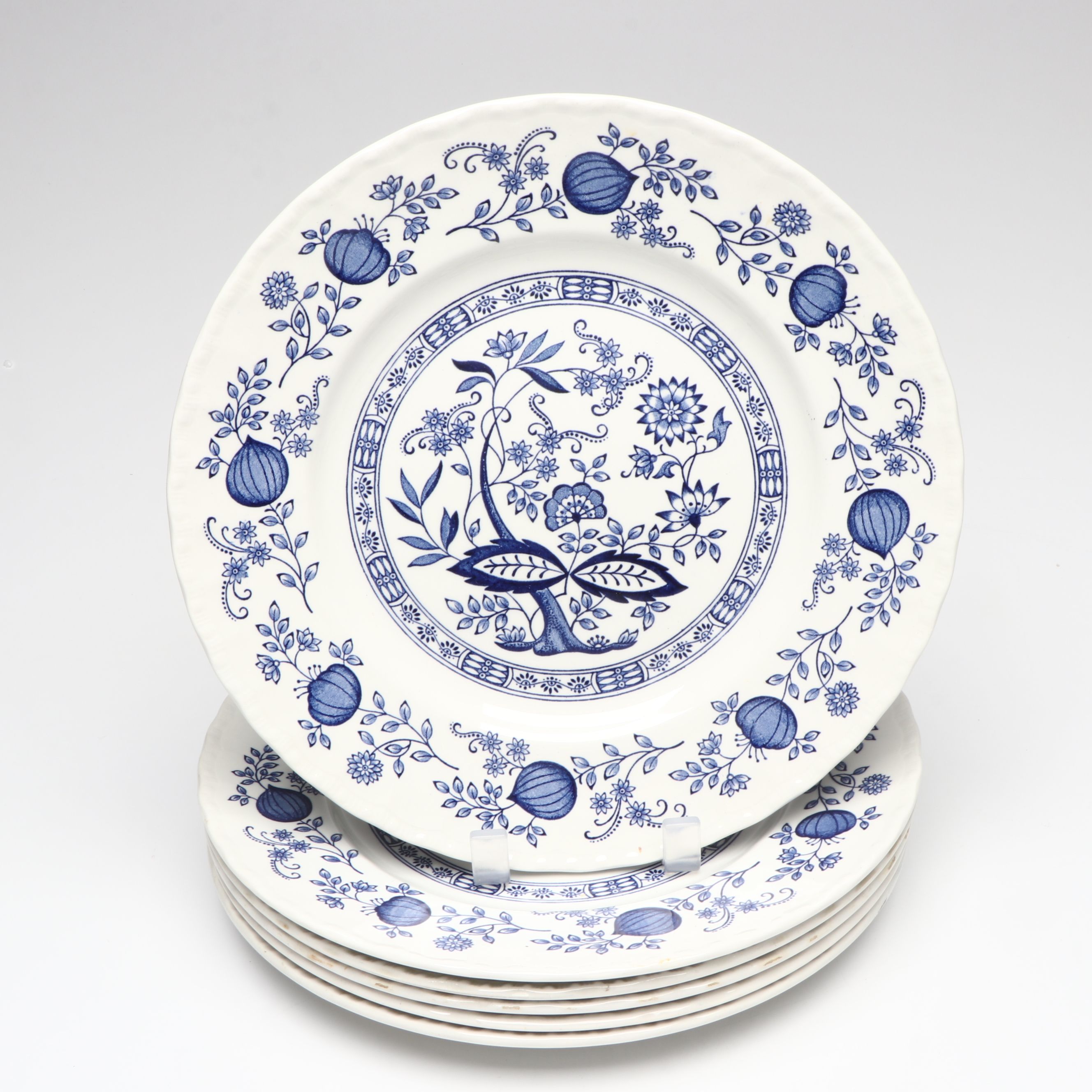 Wedgwood "Blue Heritage" with Adams "Sharon" Ceramic Dinnerware