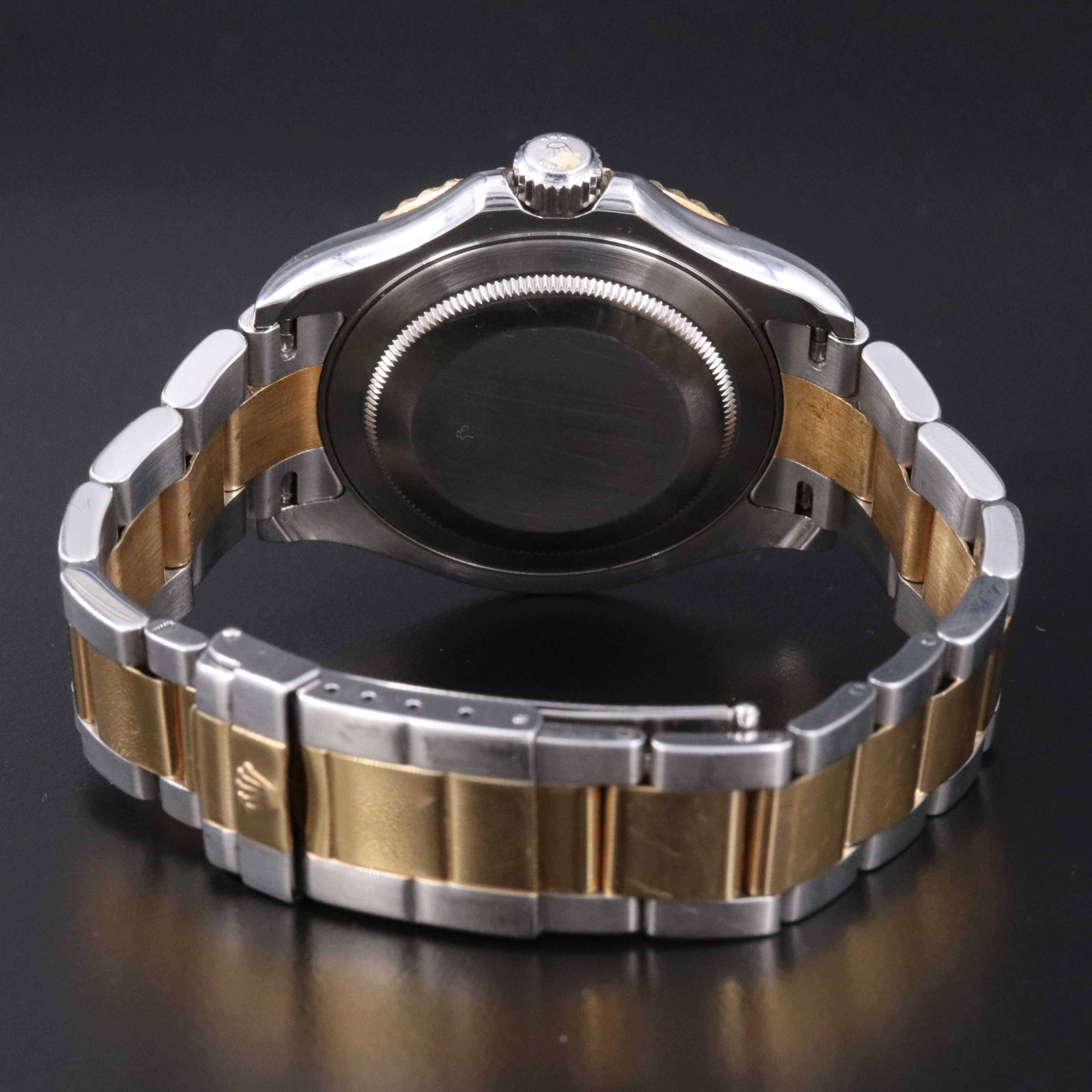 2000 Rolex Yacht-Master Blue Dial Date Two Tone Ref.16623 Watch