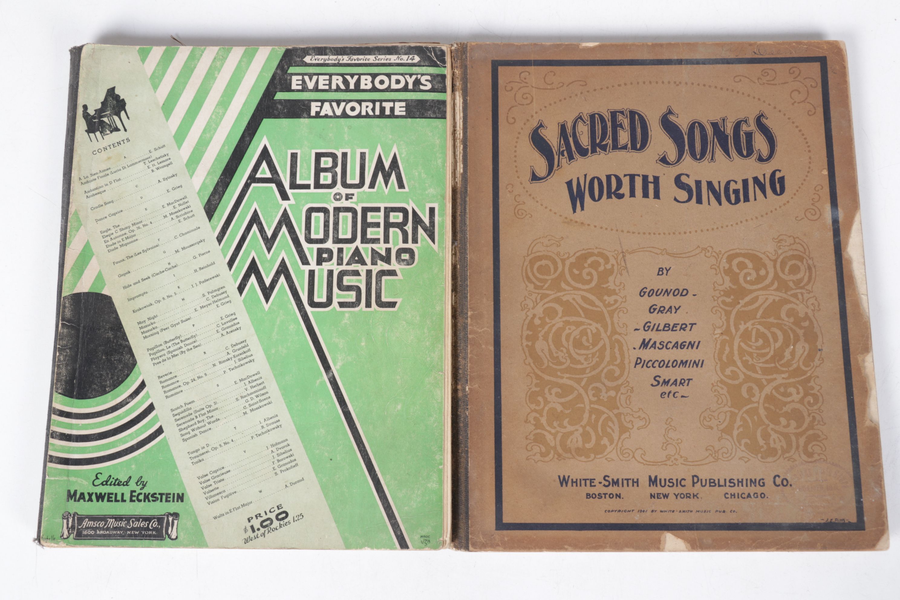 Vocal Selection & Piano Sheet Music Collections, Late 19th to Mid-20th Century