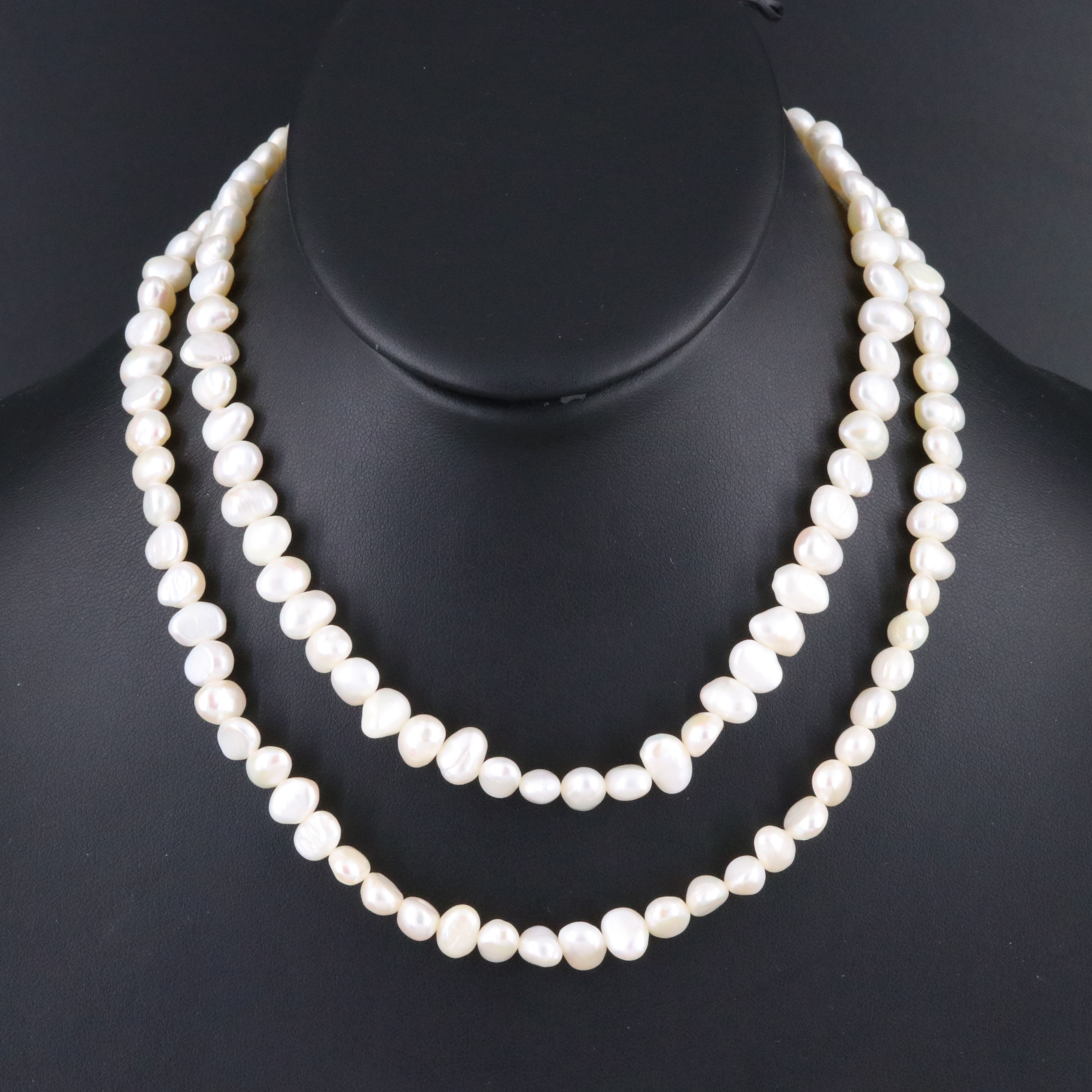 Baroque Pearl Necklace with 14K Clasp