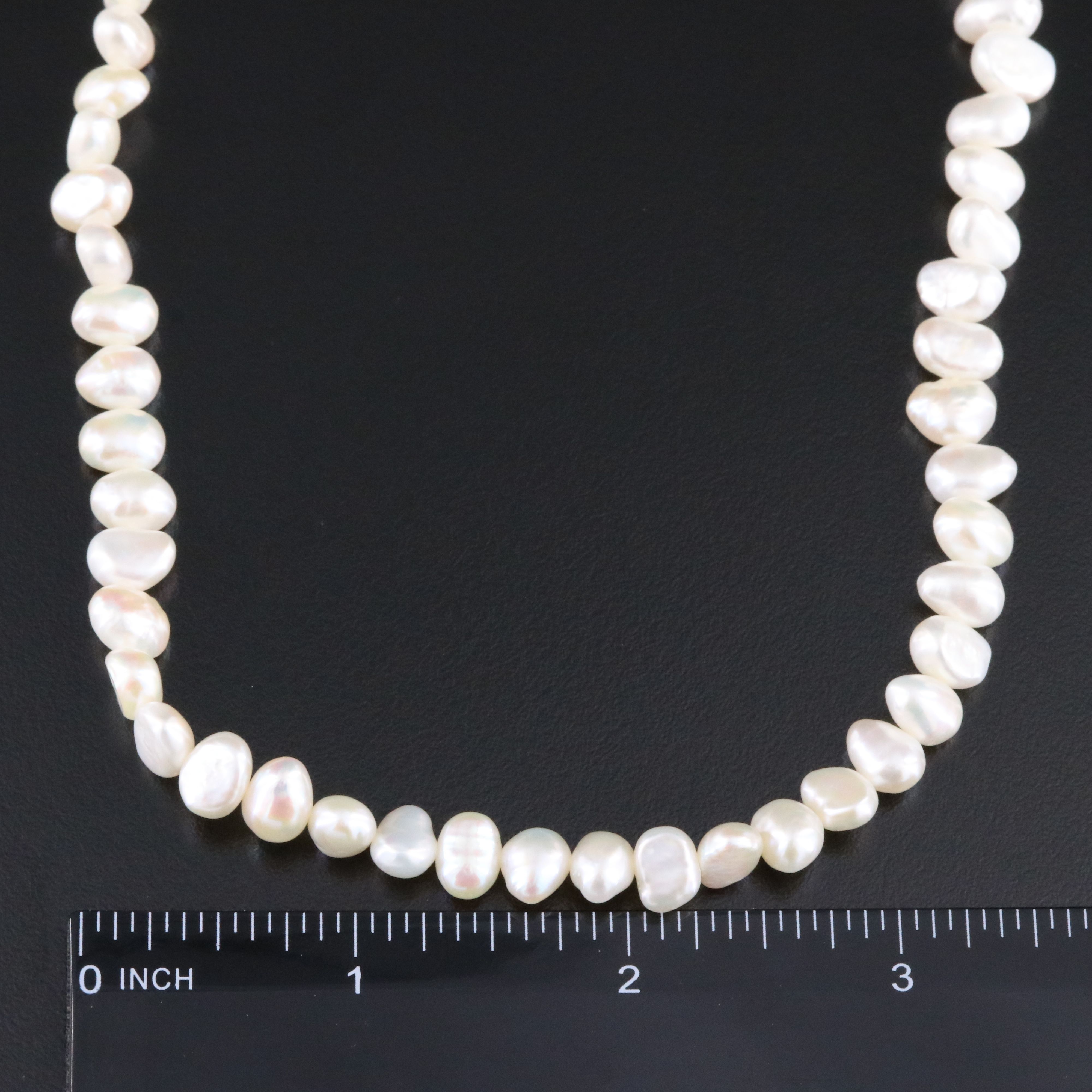 Baroque Pearl Necklace with 14K Clasp