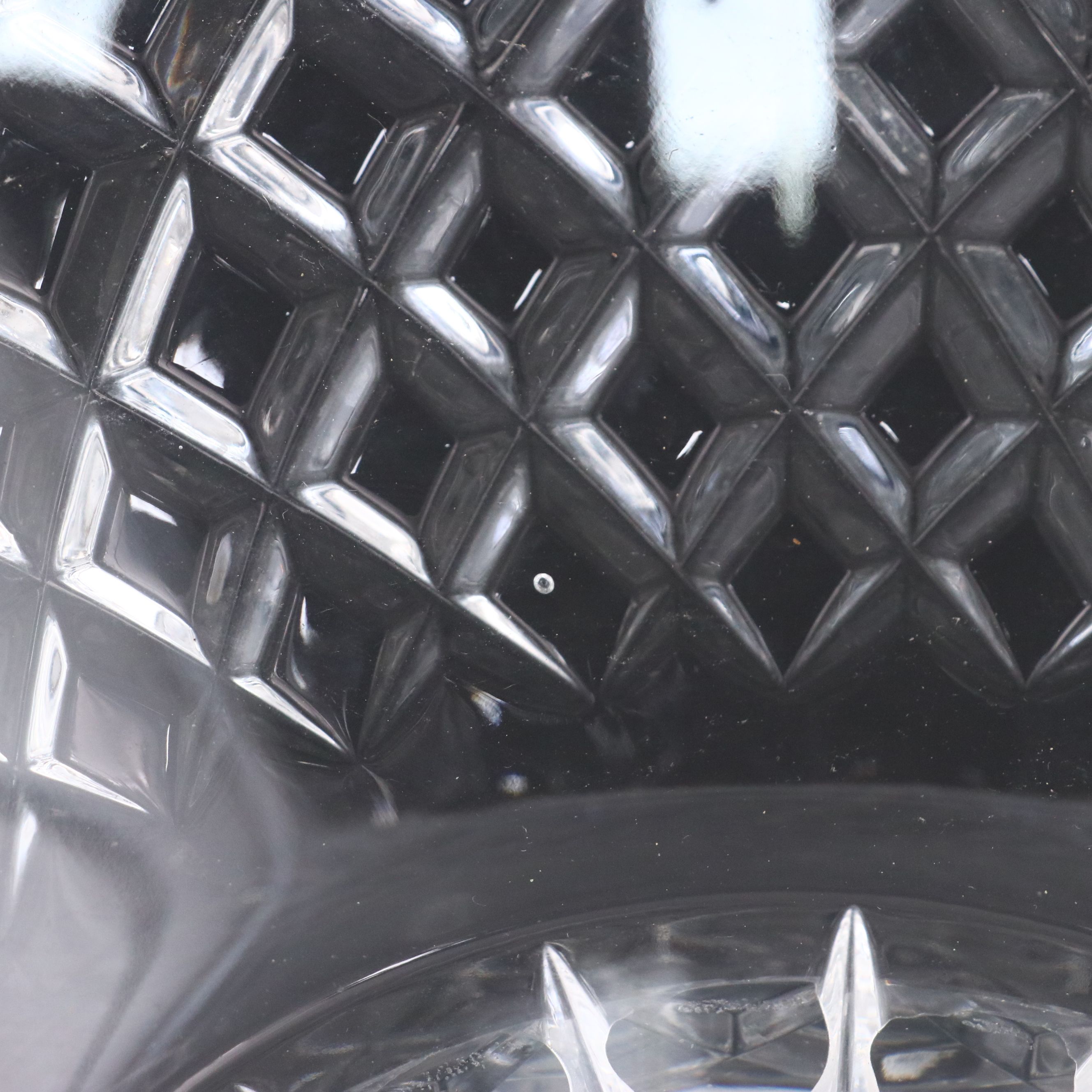 Waterford Crystal Punch Bowl with Ofnah "Windsor" Punch Cups and Other Ladle