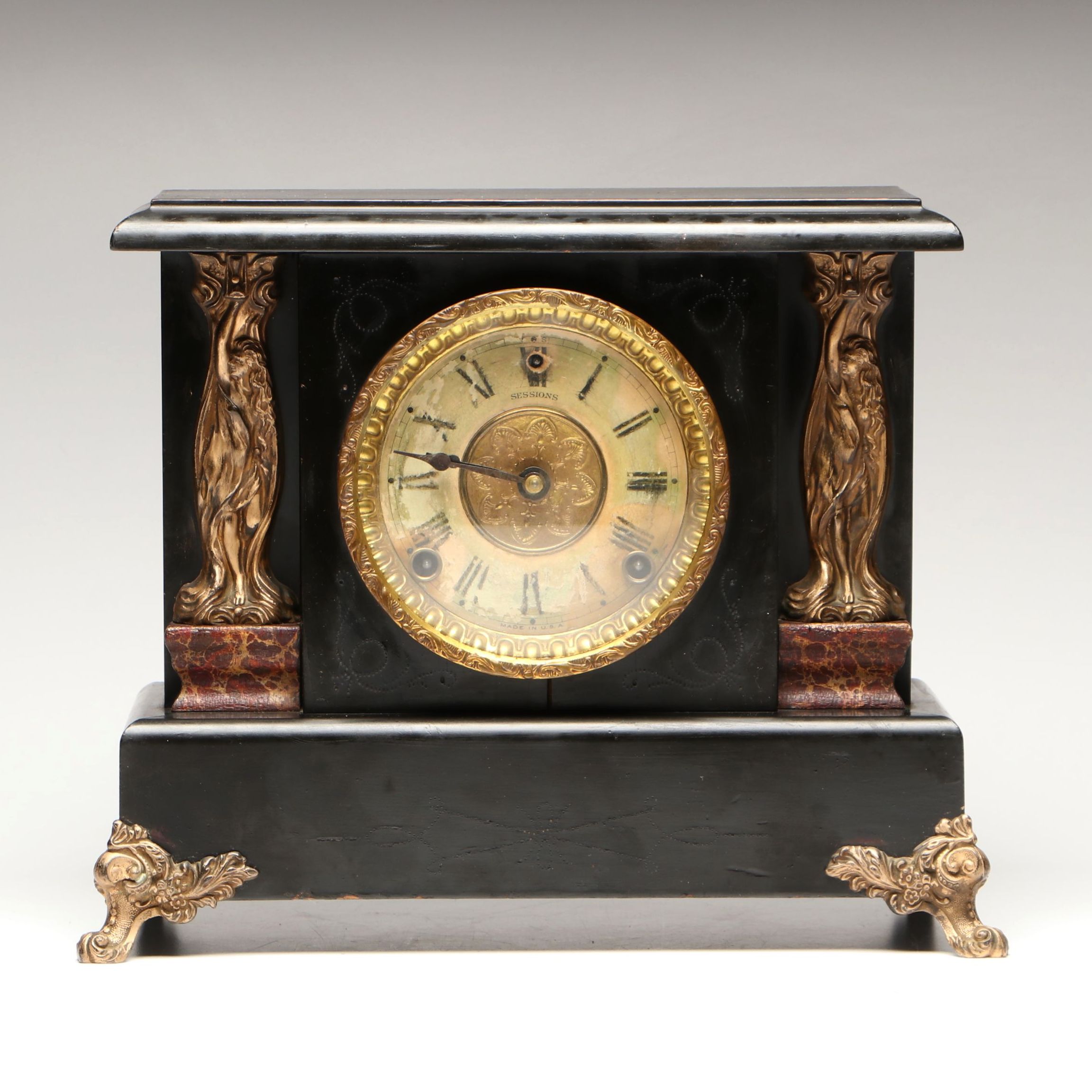 Sessions Art Nouveau Style Mantel Clock