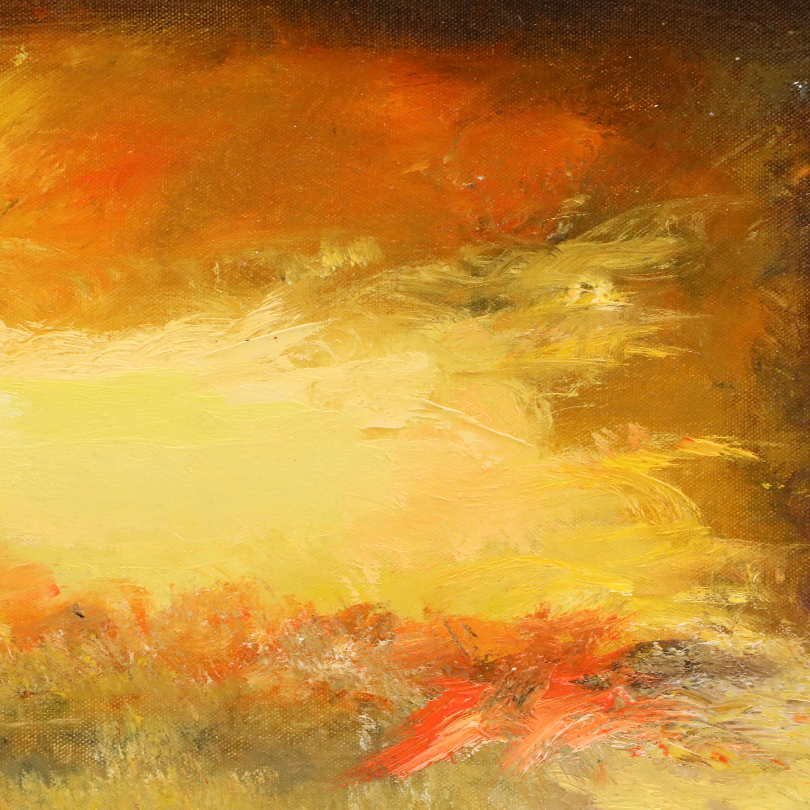 Robert Lackney Acrylic Painting "Throne of God," 21st Century