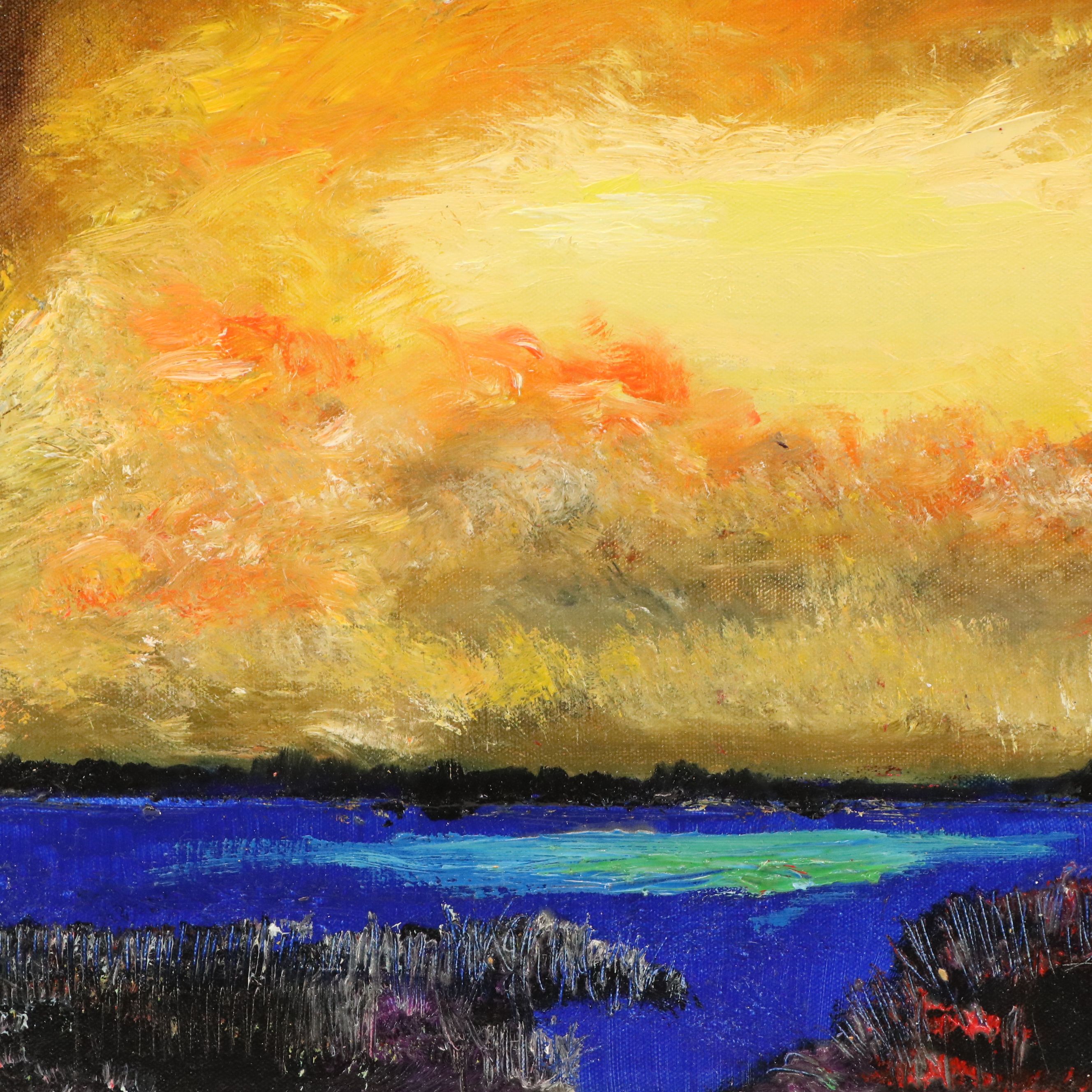 Robert Lackney Acrylic Painting "Throne of God," 21st Century