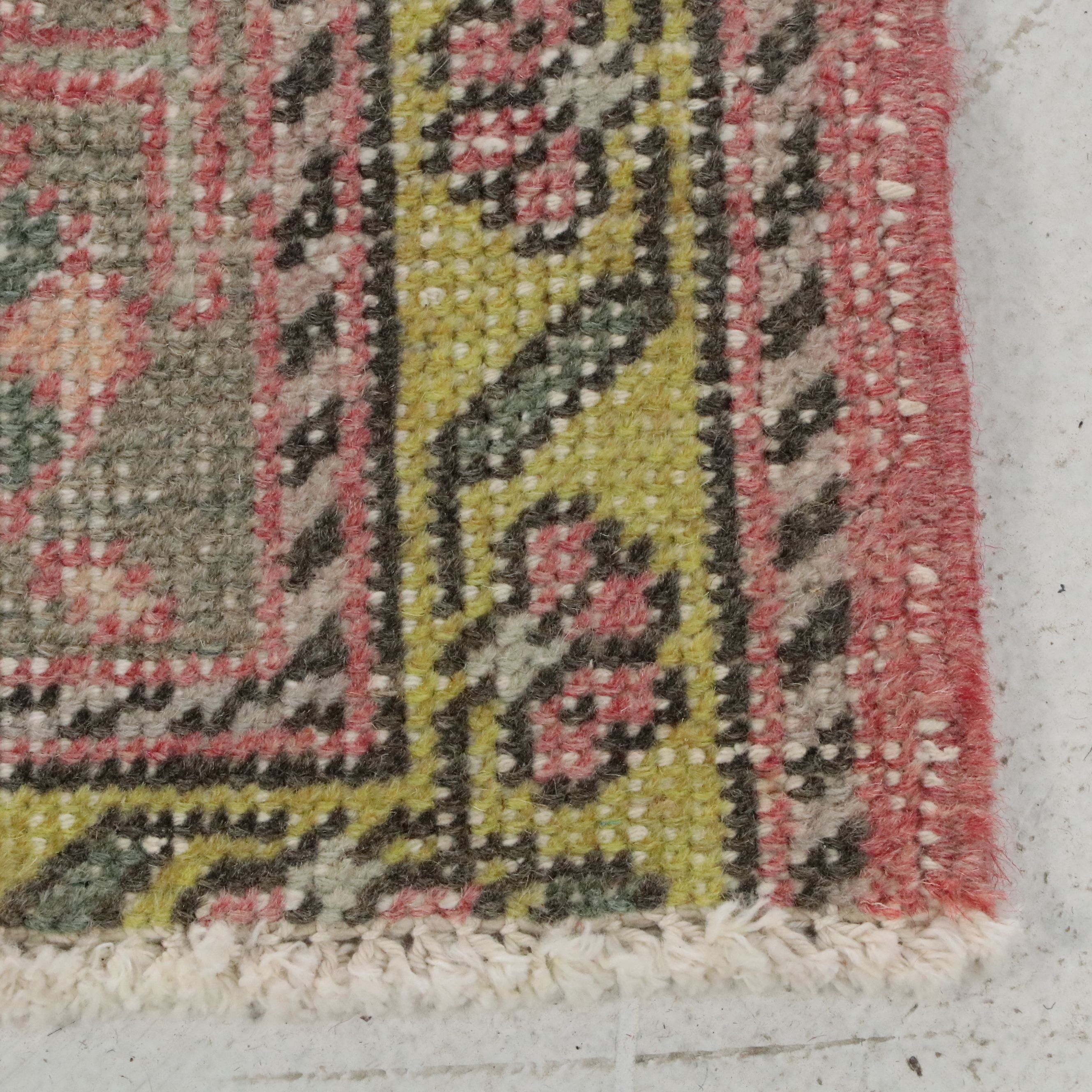 4'7 x 11' Hand-Knotted Turkish Oushak Long Rug