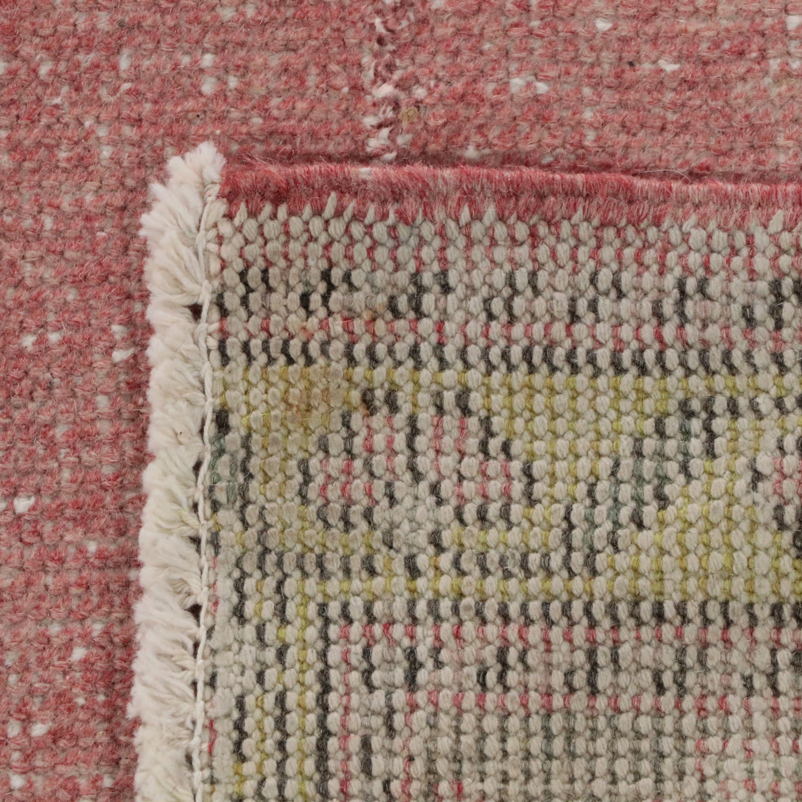 4'7 x 11' Hand-Knotted Turkish Oushak Long Rug