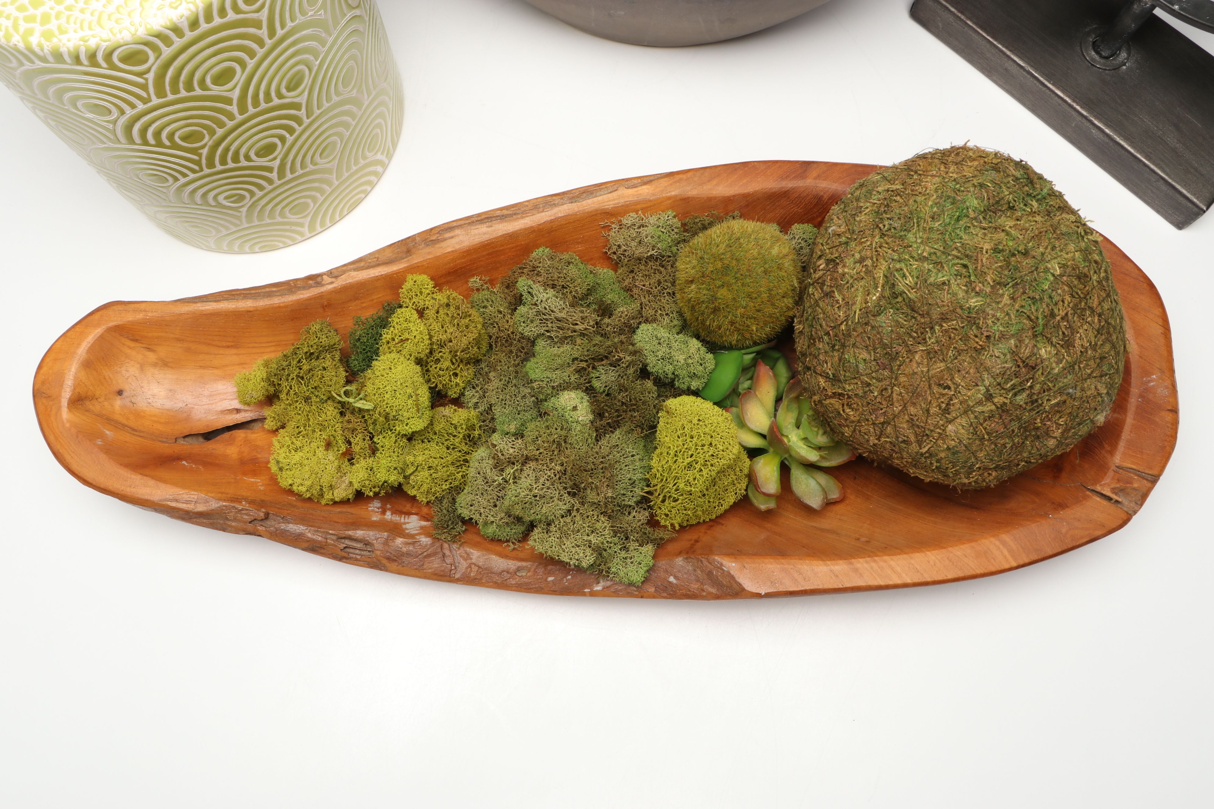 Contemporary Yellow Jar, Vase with Abstract Figure and More