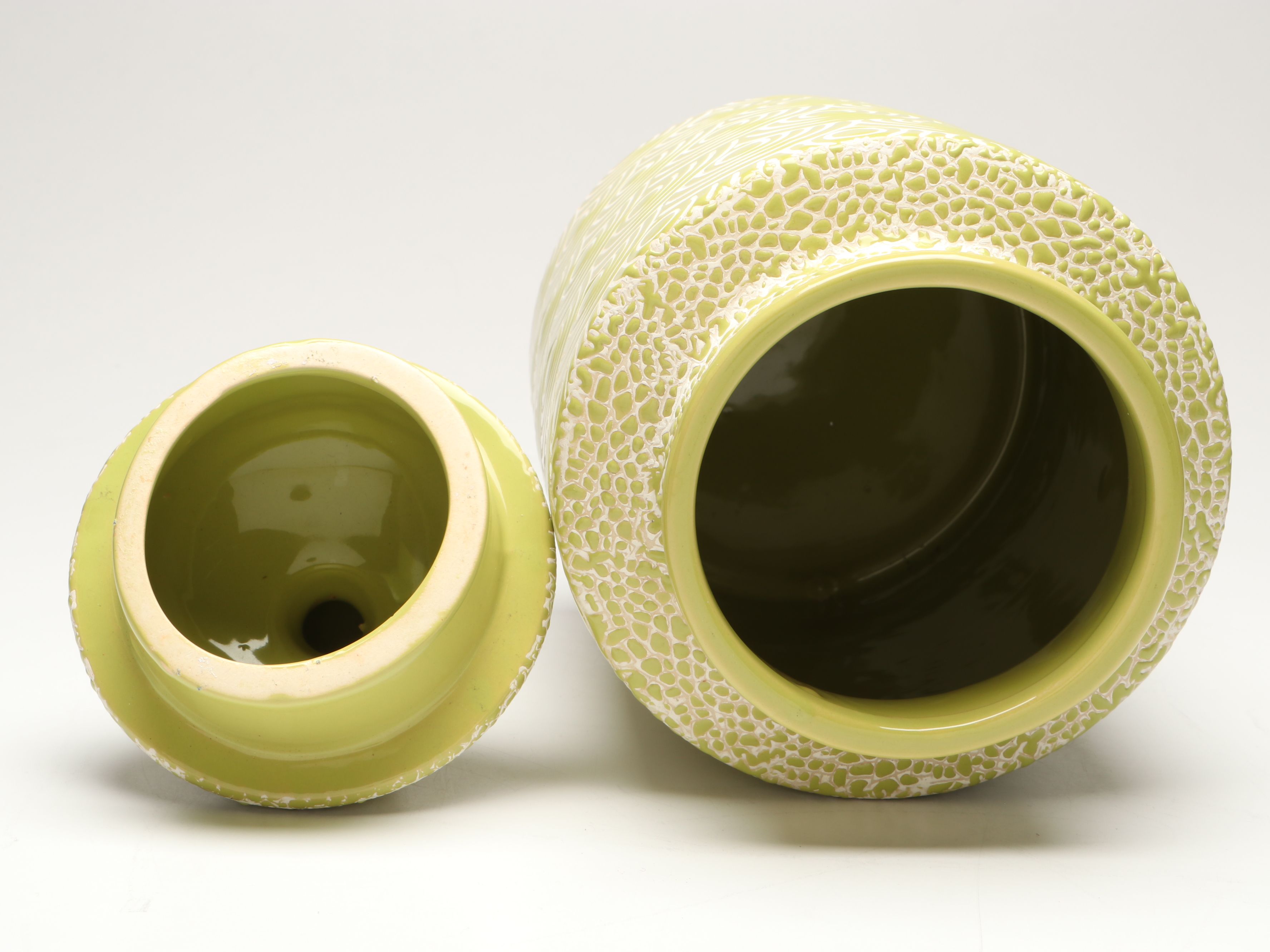 Contemporary Yellow Jar, Vase with Abstract Figure and More