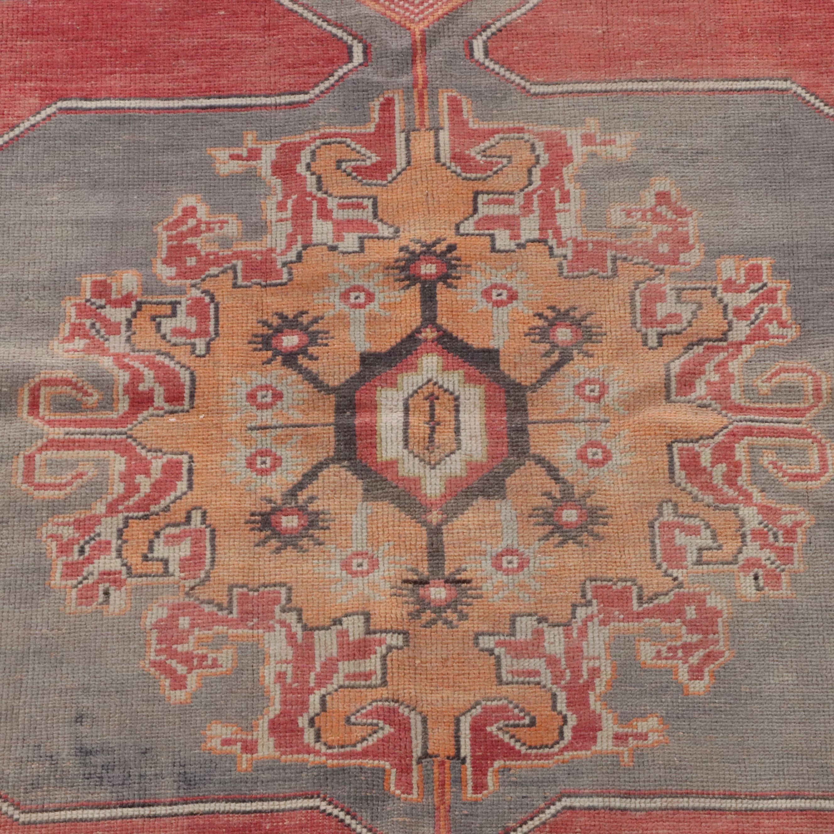 4'2 x 8'6 Hand-Knotted Turkish Village Area Rug