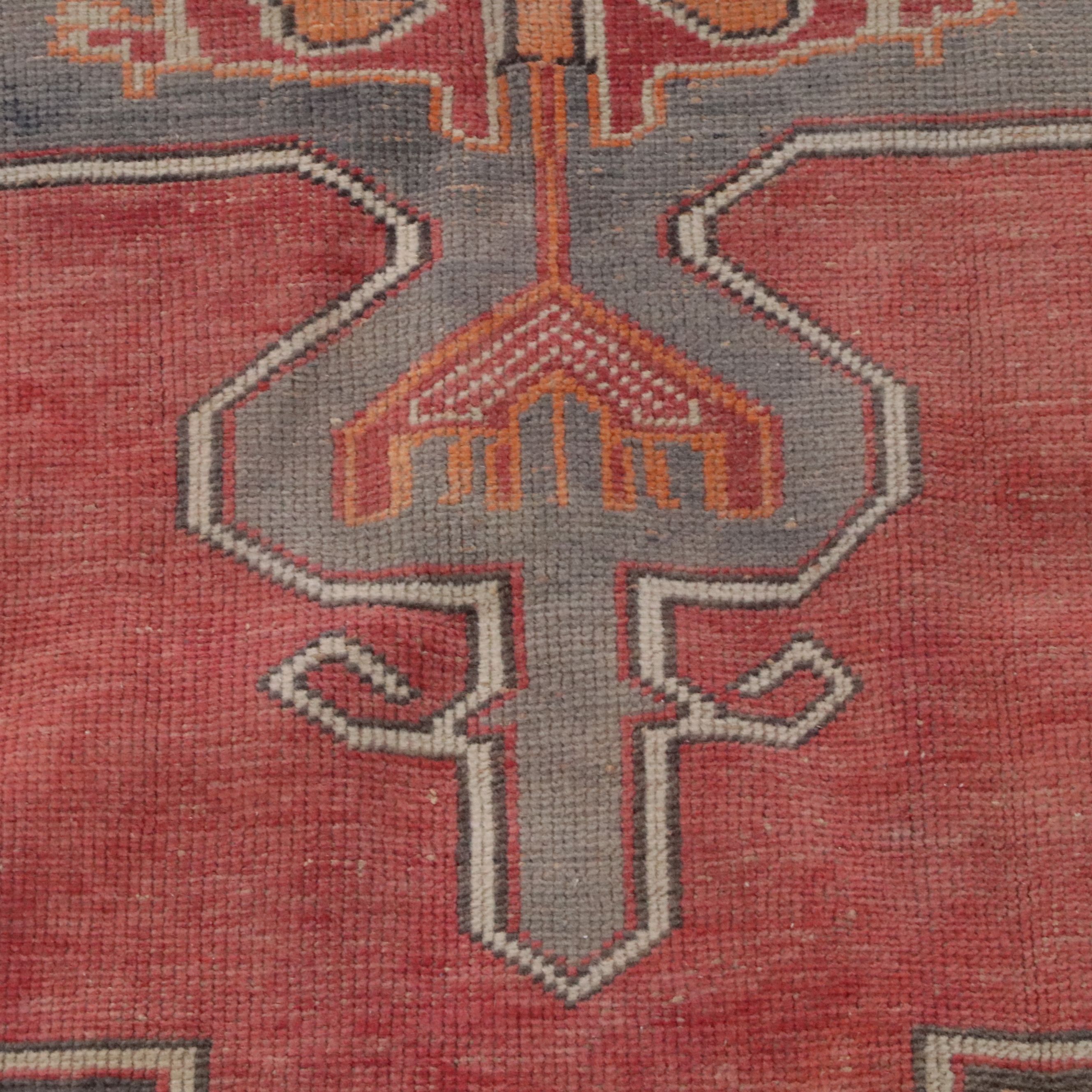 4'2 x 8'6 Hand-Knotted Turkish Village Area Rug