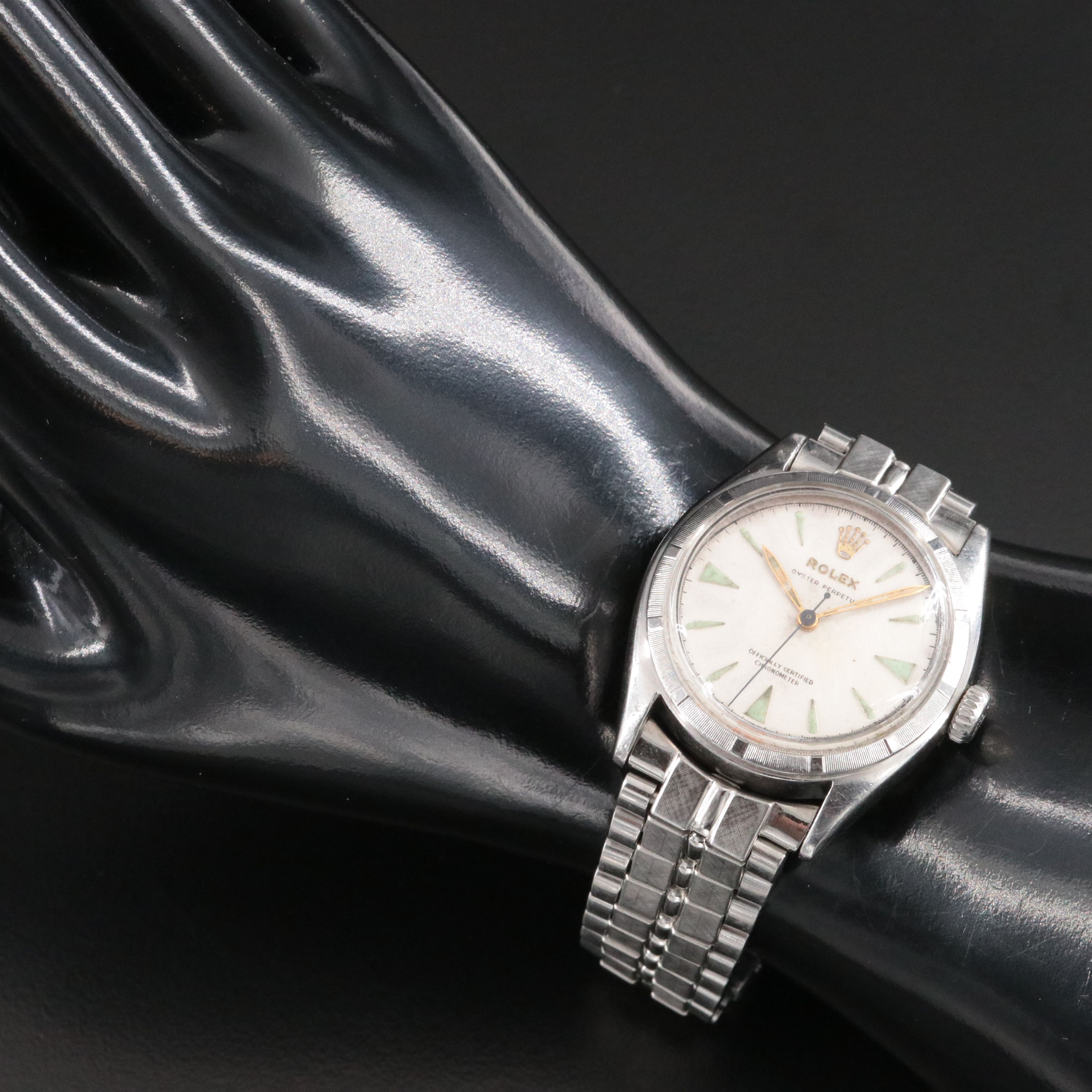 1950 Rolex Oyster Perpetual Semi-Bubble Back Ref. 6085 Watch