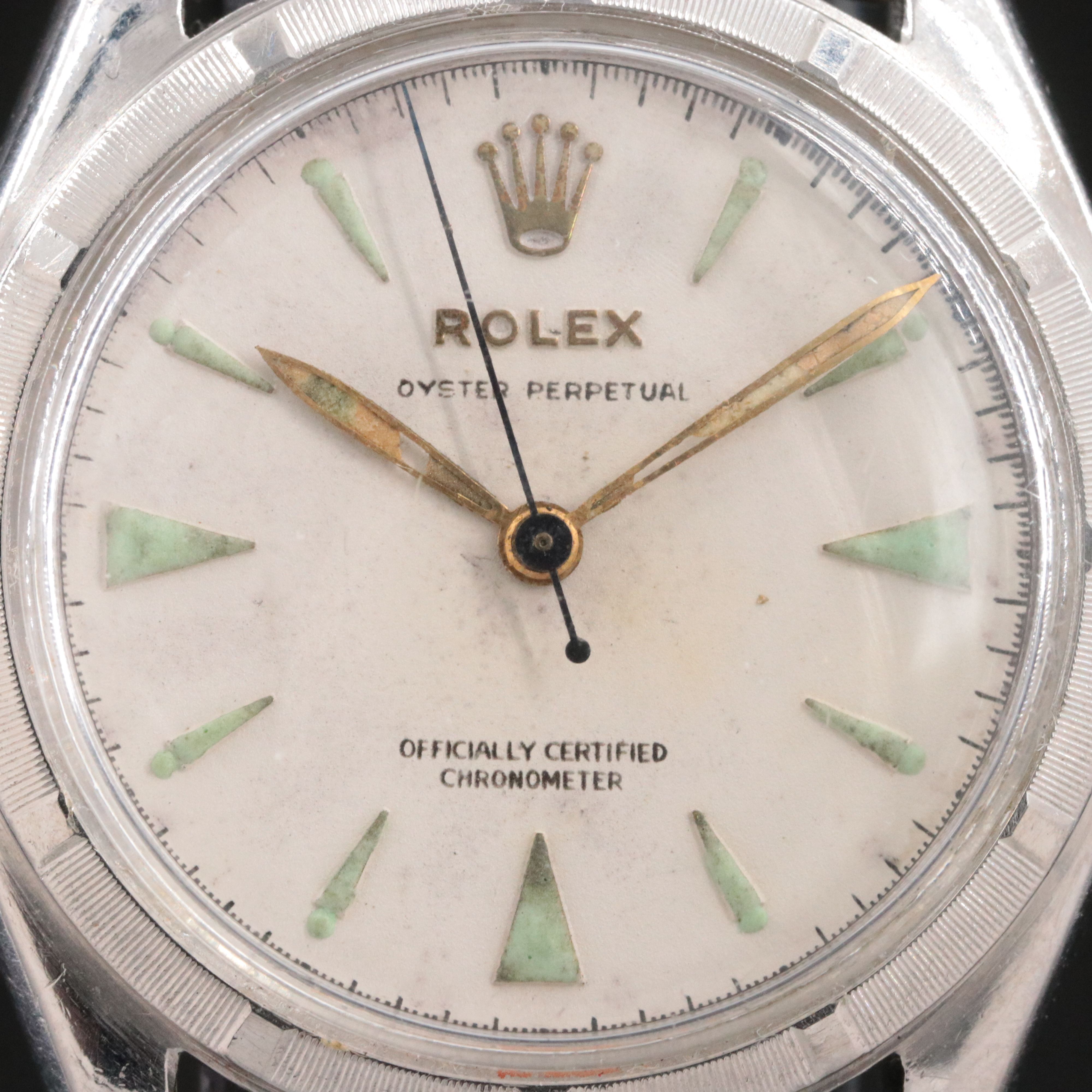 1950 Rolex Oyster Perpetual Semi-Bubble Back Ref. 6085 Watch