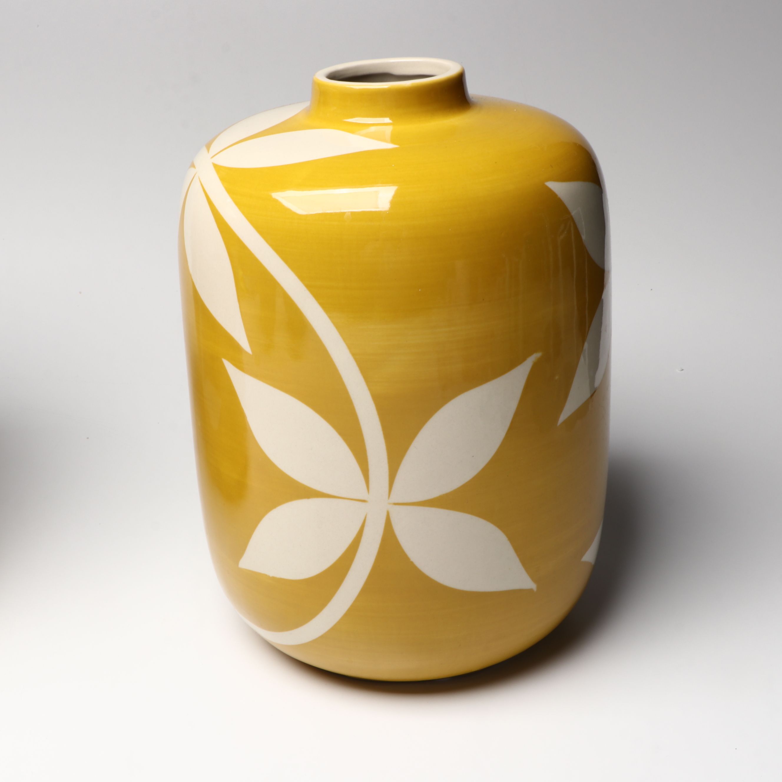 Contemporary Yellow Ceramic Vases