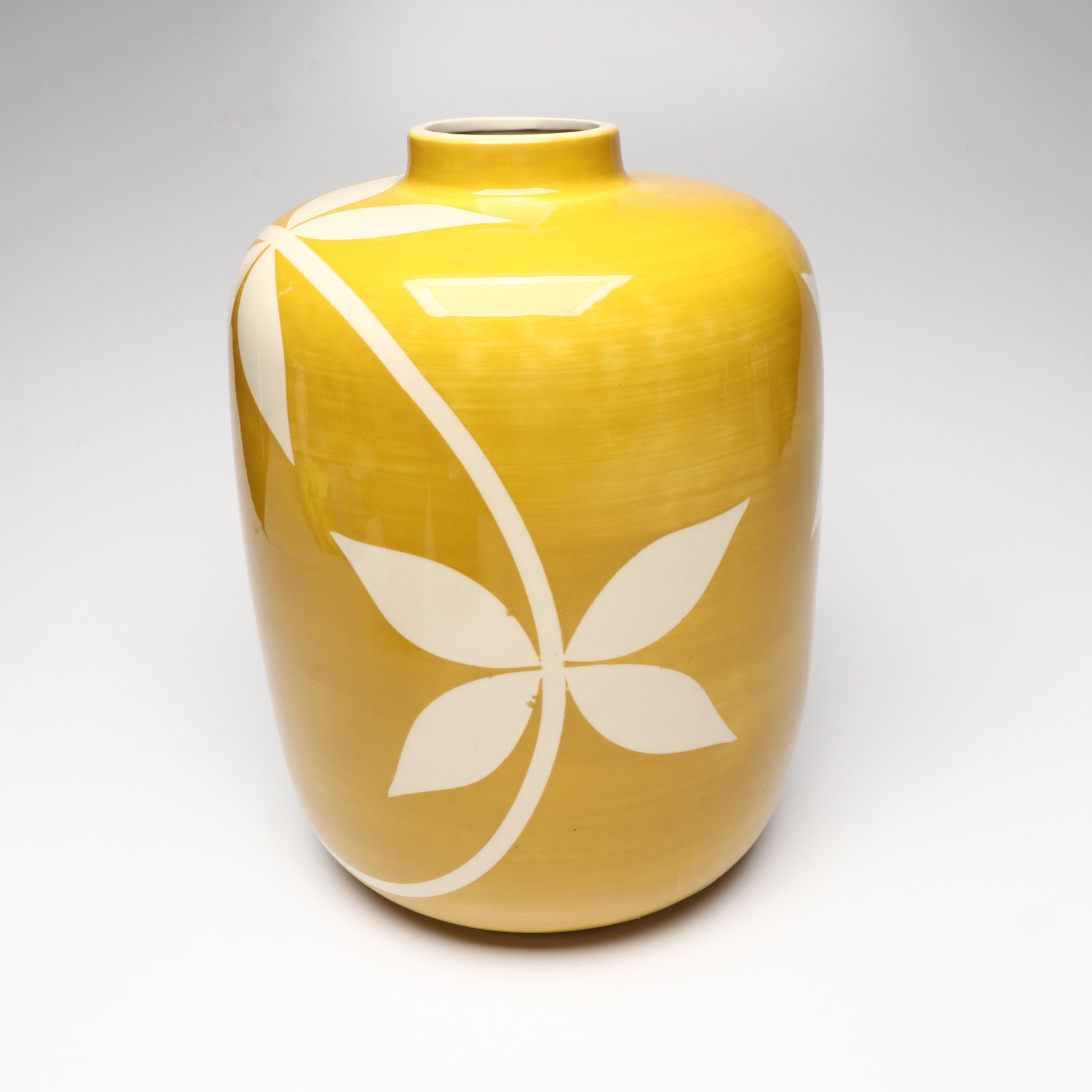 Contemporary Yellow Ceramic Vases