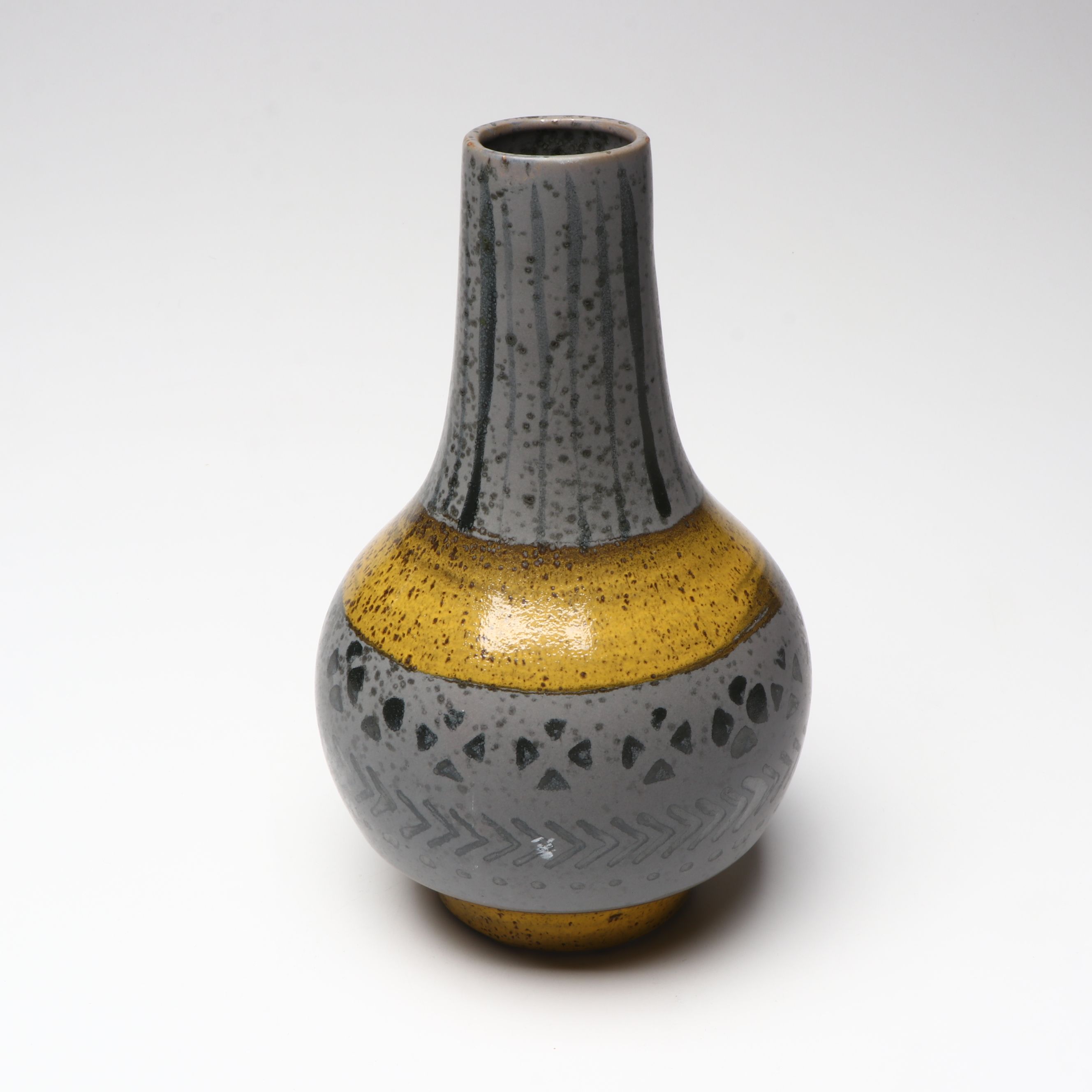 Contemporary Yellow Ceramic Vases