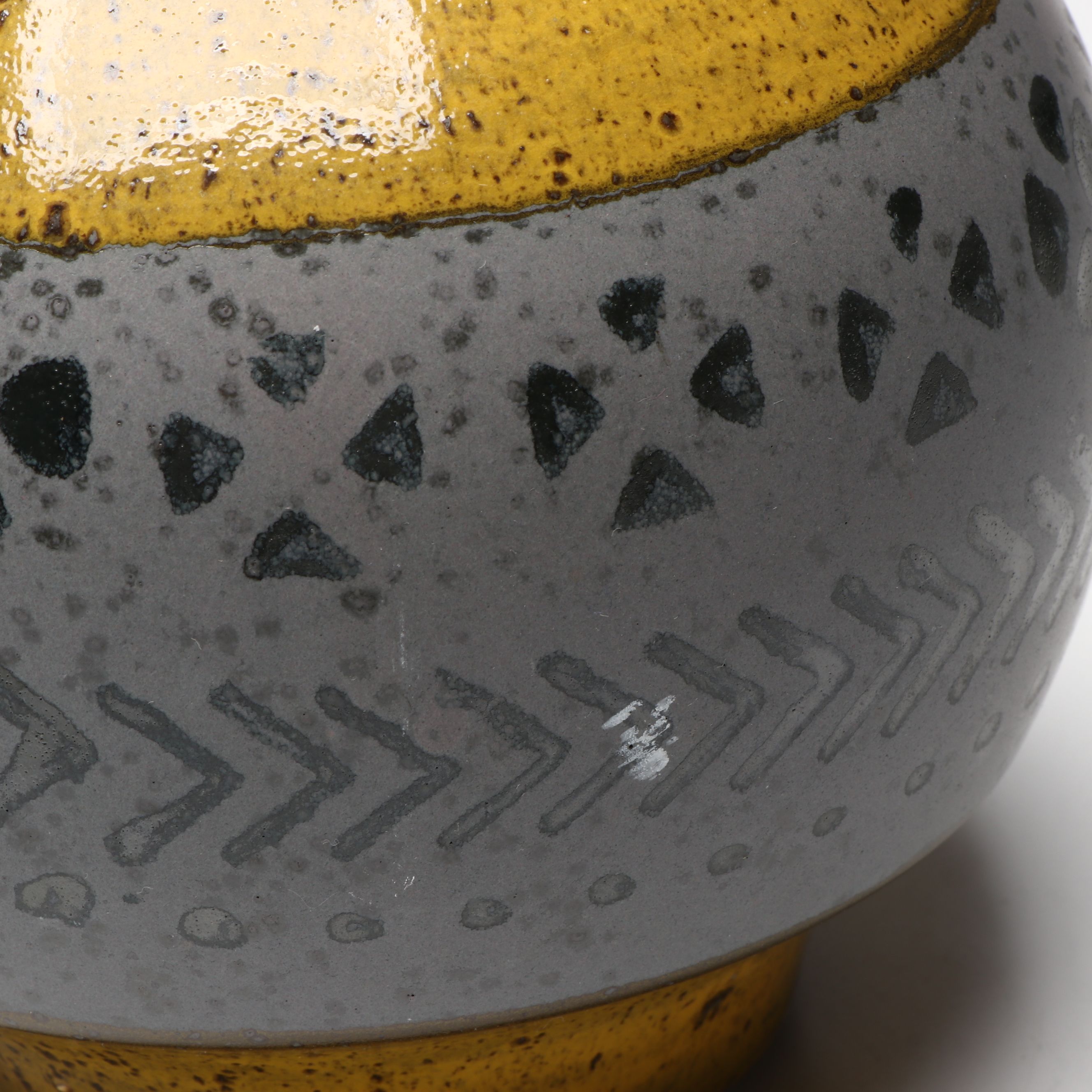 Contemporary Yellow Ceramic Vases