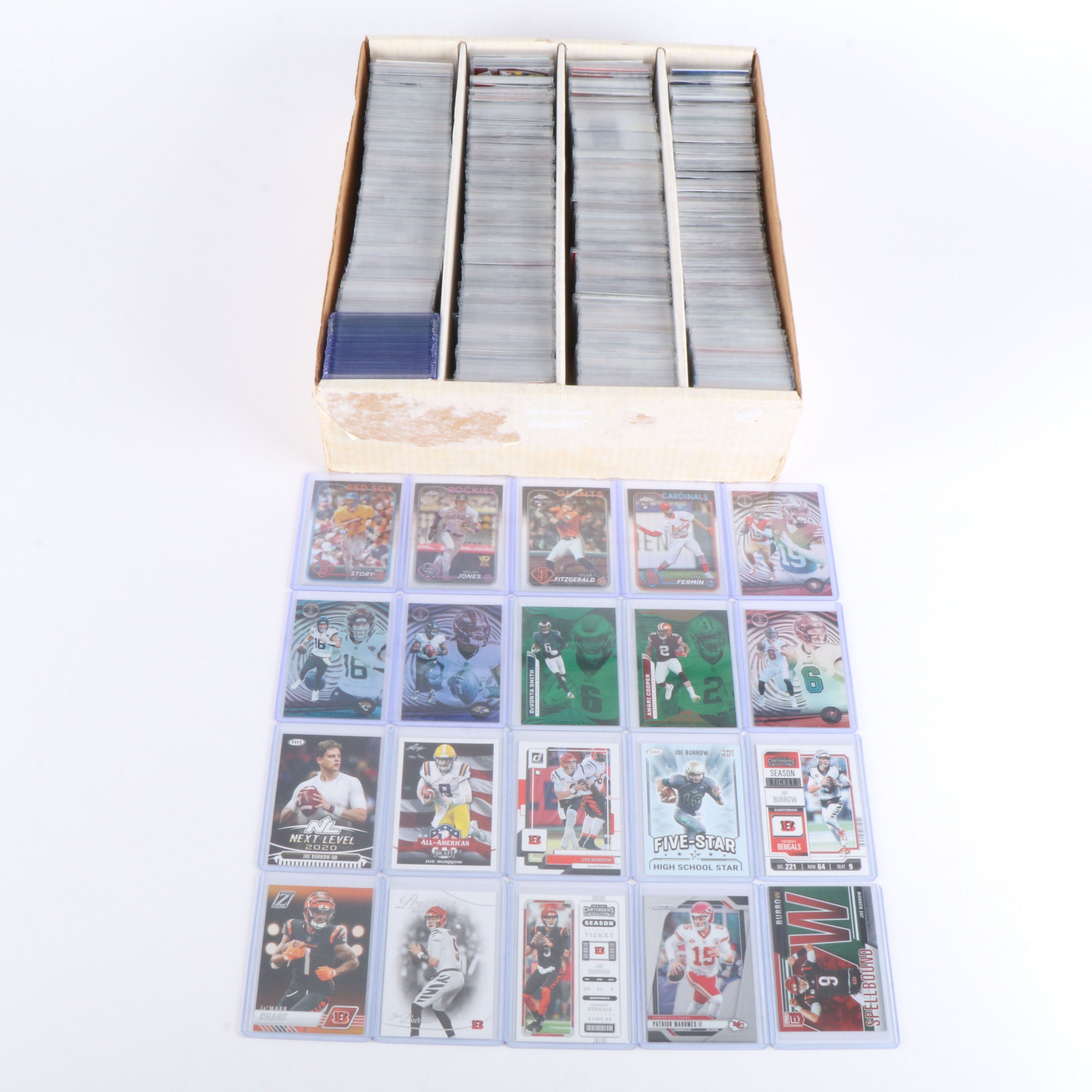 Collection of Approximately 1,400 Modern Football Cards, Joe Burrow