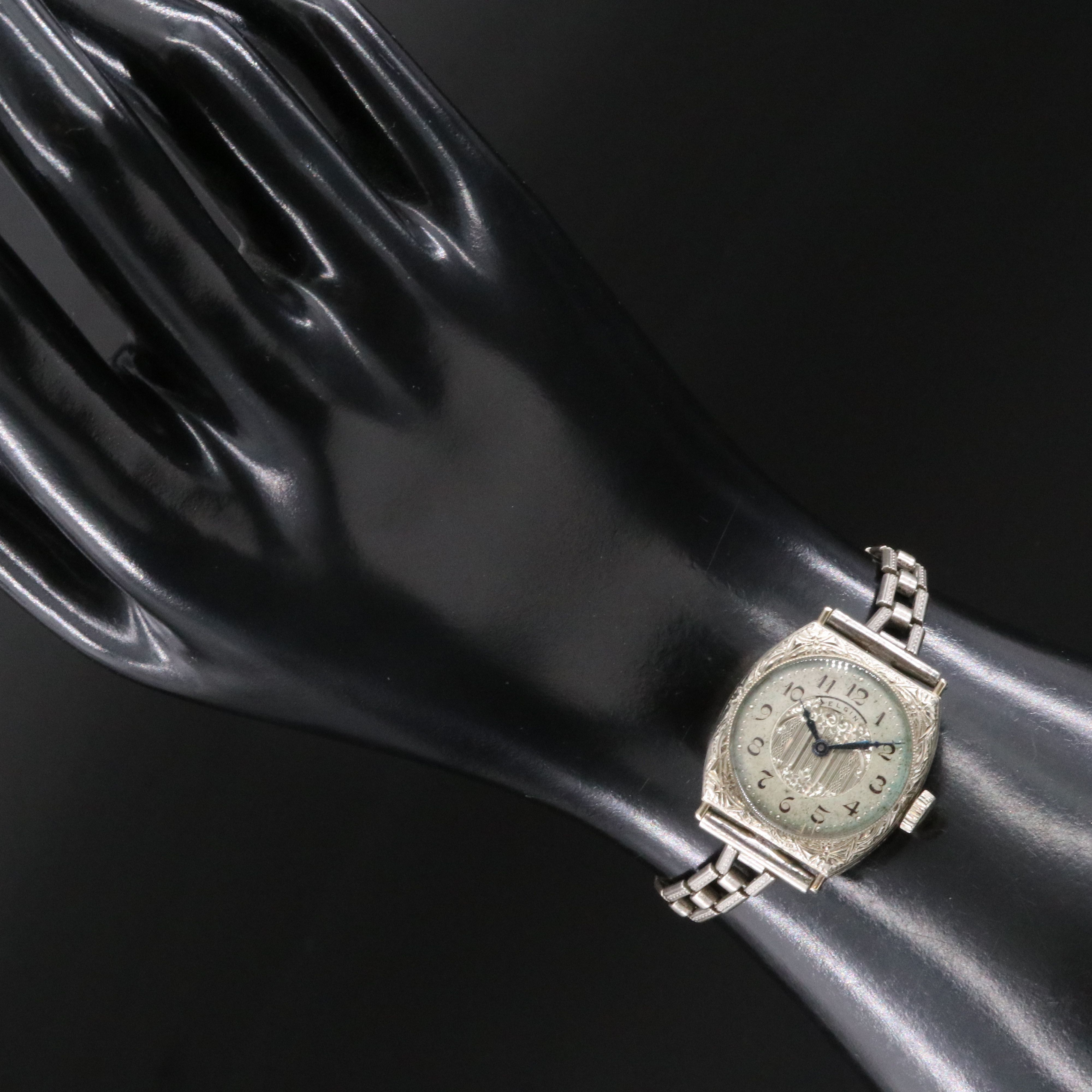 Vintage Elgin 14K Art Deco Dress Watch