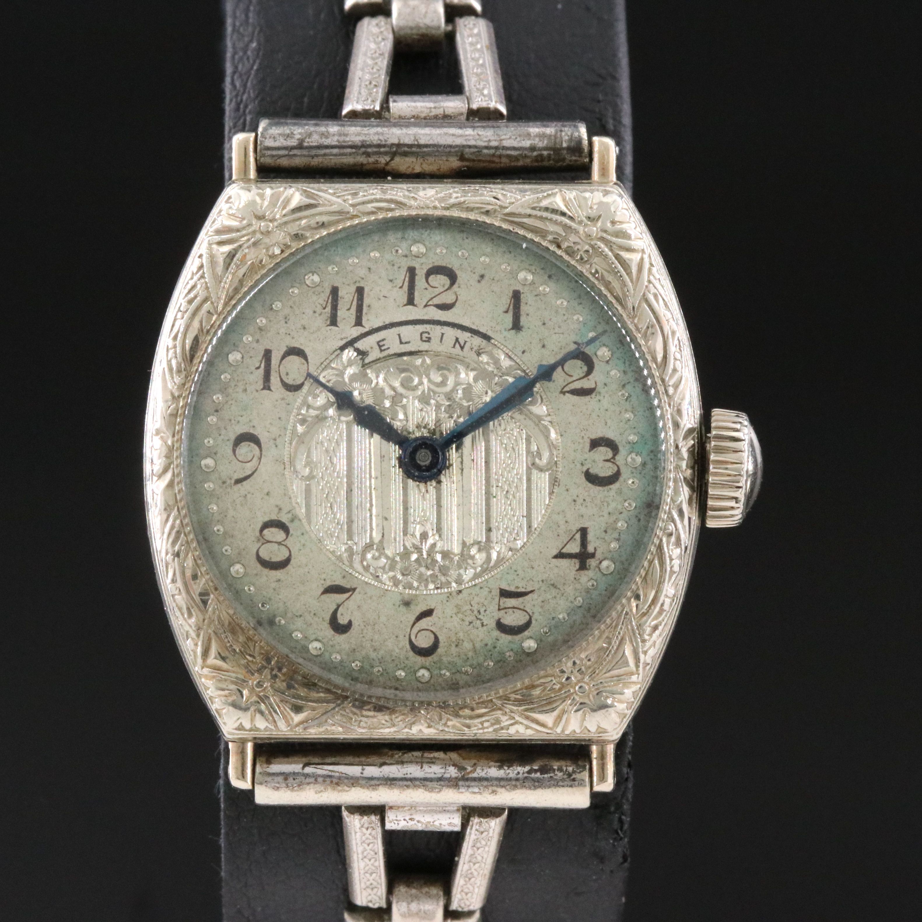 Vintage Elgin 14K Art Deco Dress Watch