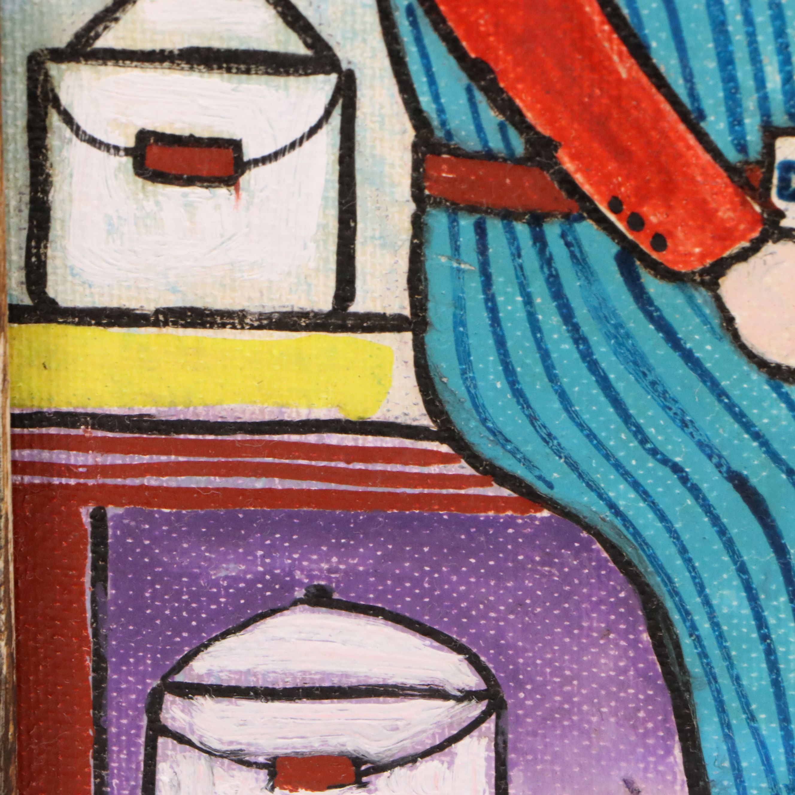 Jack Savitsky Oil Painting "Coal Miners," 1979