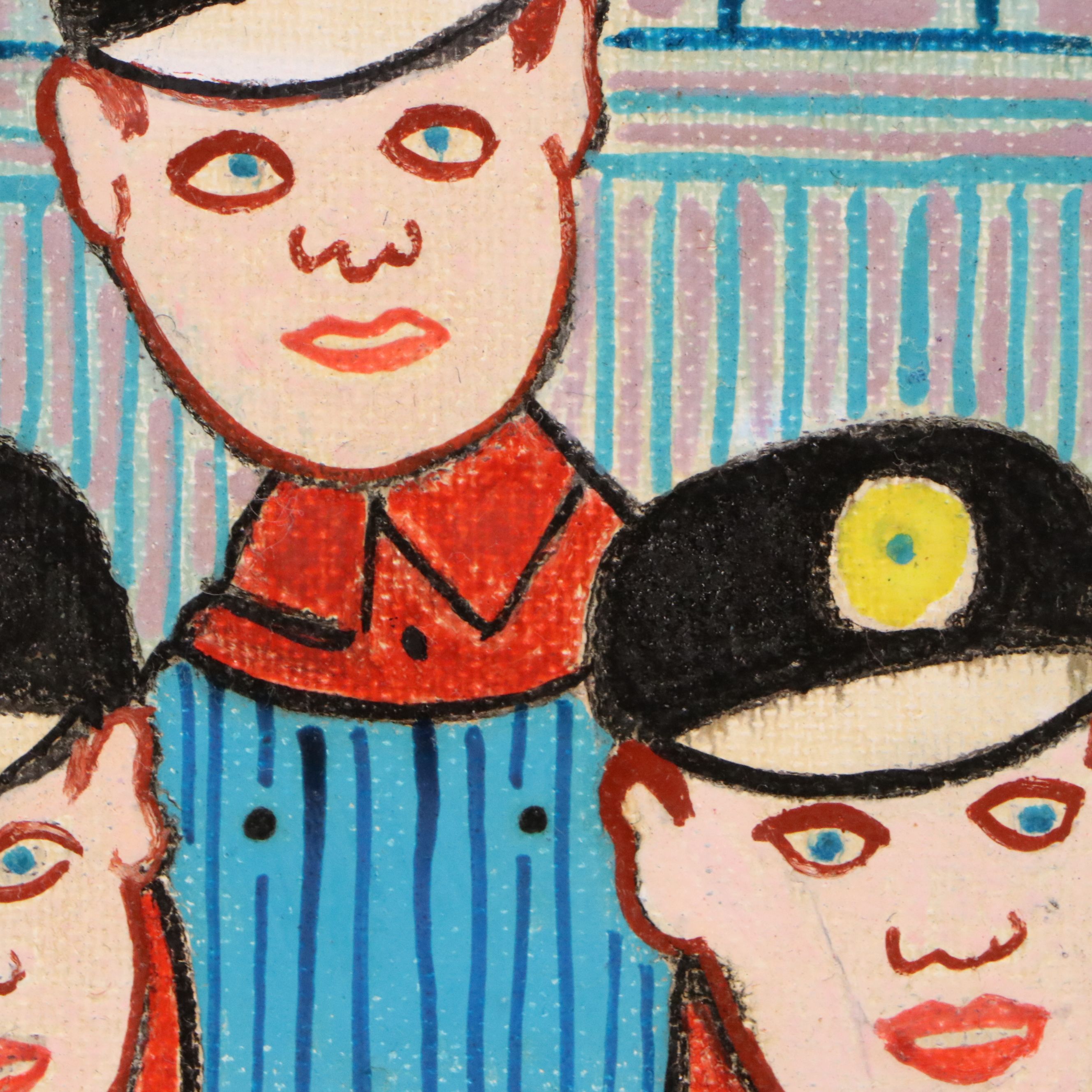 Jack Savitsky Oil Painting "Coal Miners," 1979