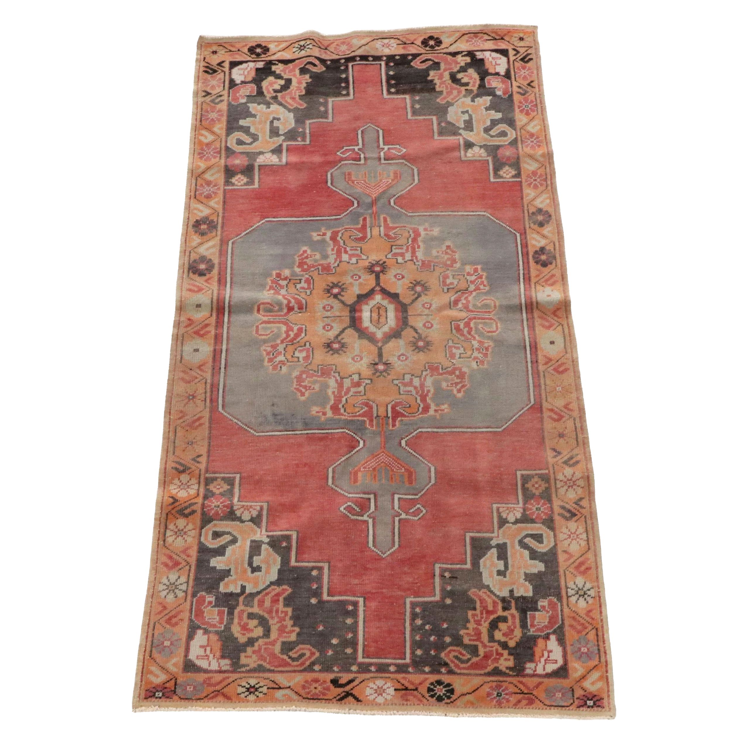 4'2 x 8'6 Hand-Knotted Turkish Village Area Rug