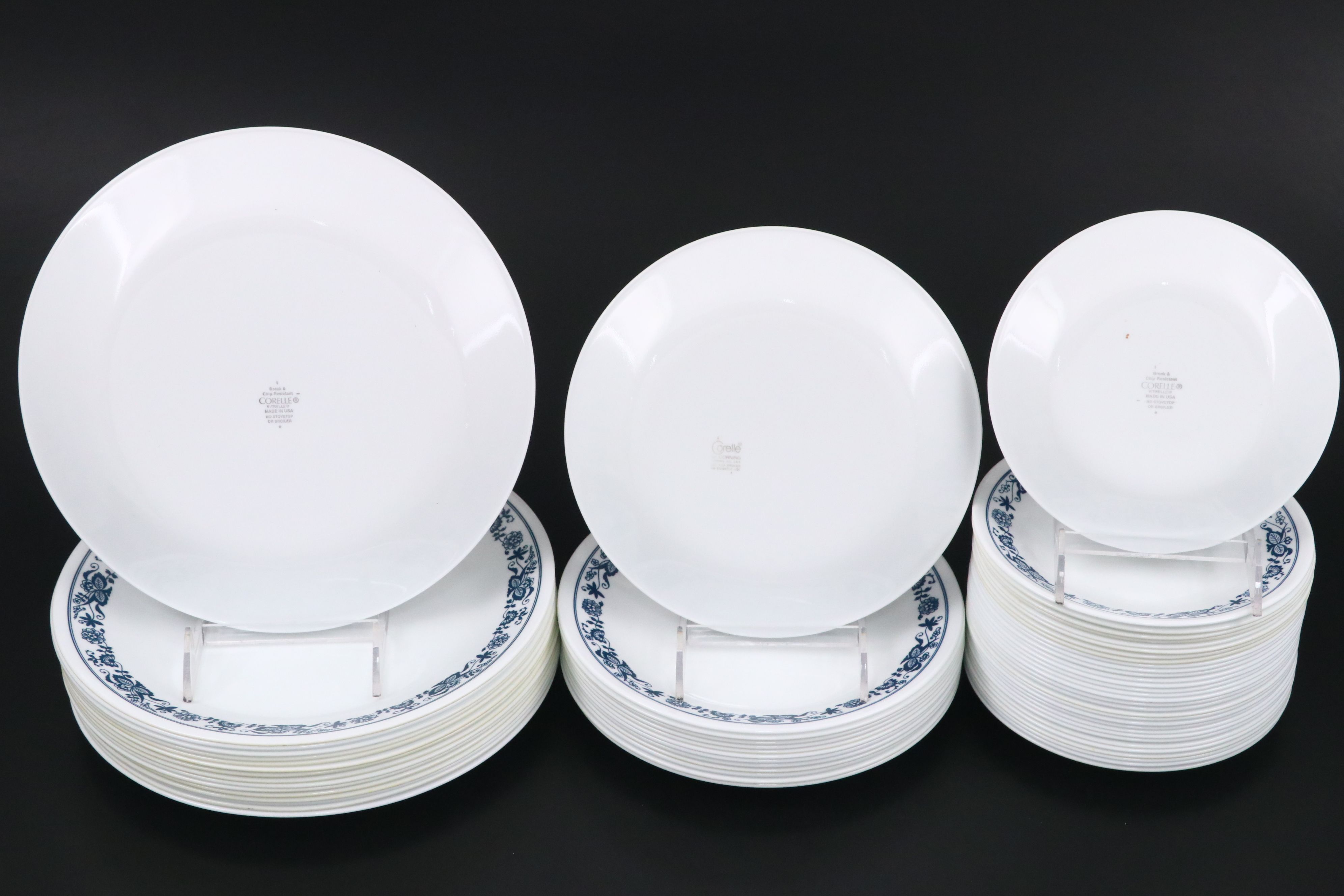 Corning Corelle "Old Town Blue" Vitrelle Glass Dinnerware